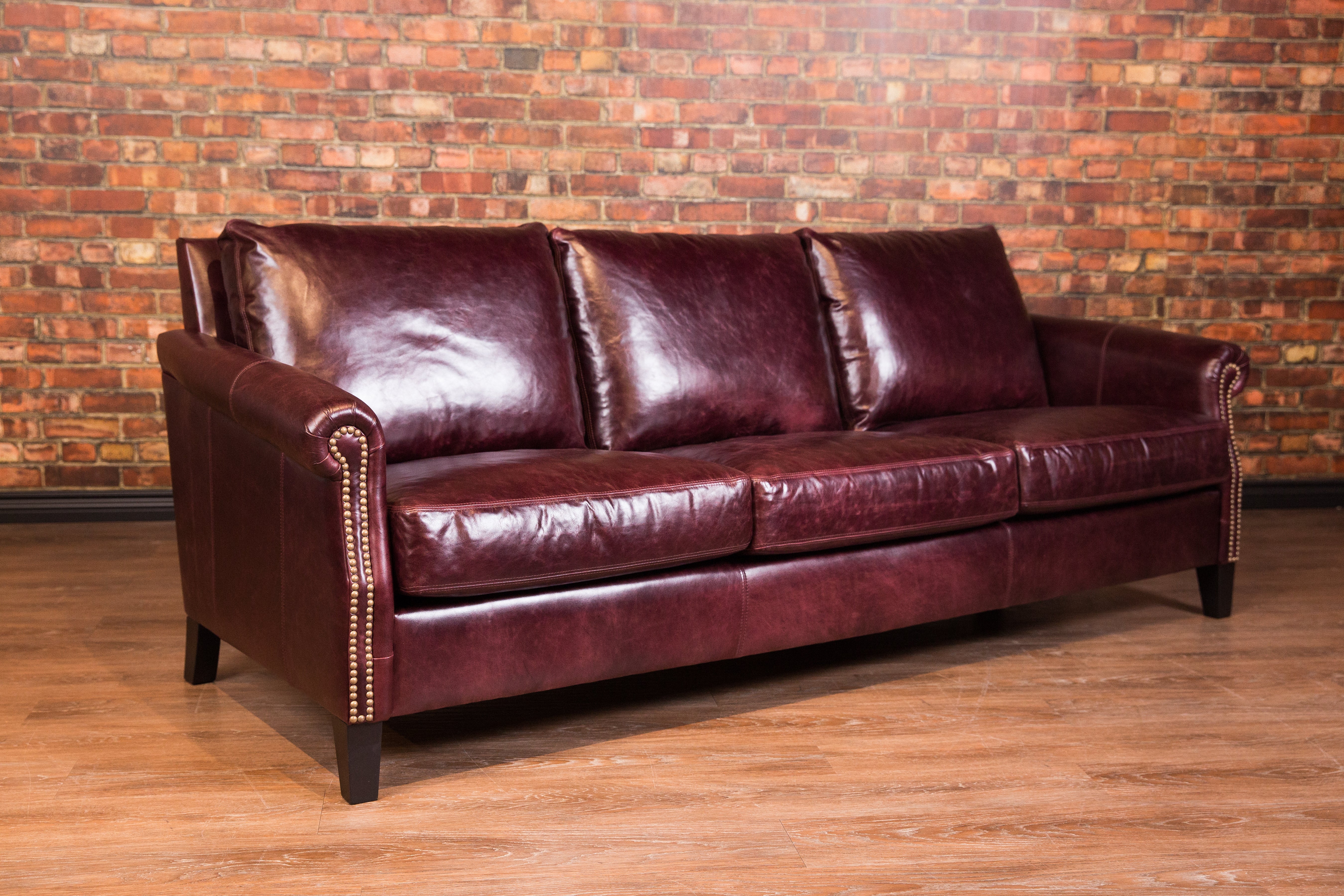 Premium Esquire Genuine Leather Sofa - Modern Luxury Living Room Furniture for Home & Office Comfort