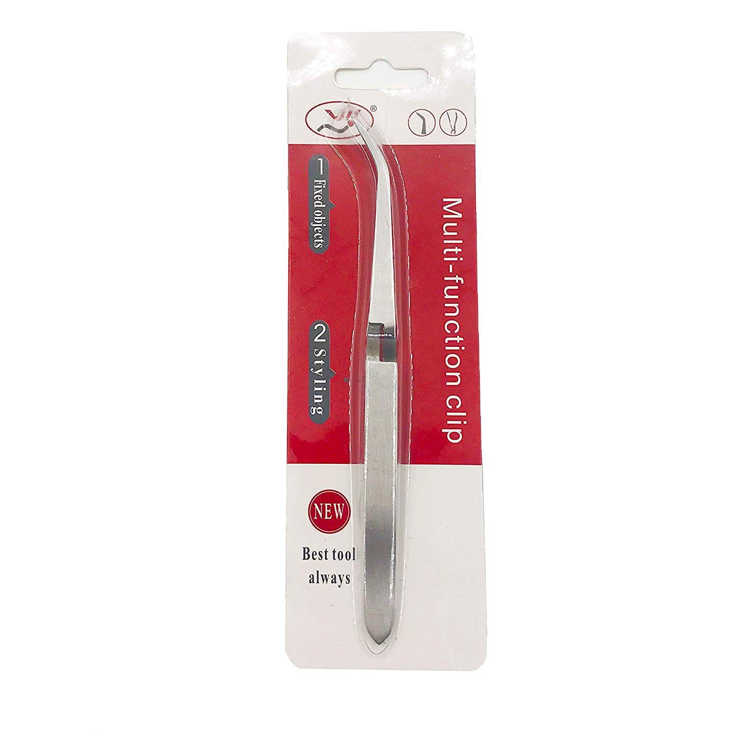 Professional Stainless Steel Nail Art Tweezers - Multi-Function Rhinestone Picker, Sculpture Clip & Nail Pincher Tool for Nail Decoration | Perfect for DIY Manicure, Salon Use & Nail Art Design