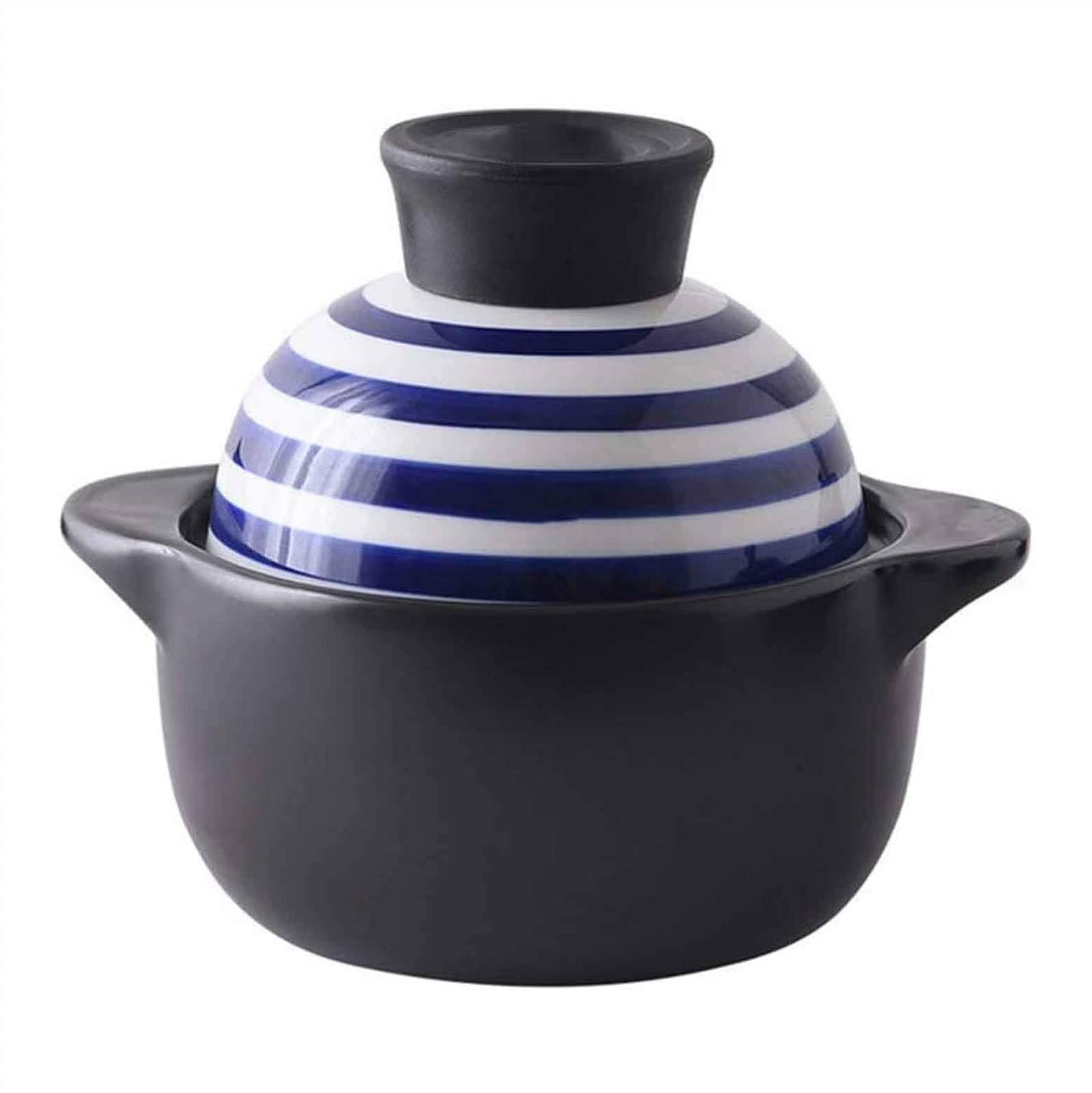 PWV Ceramic Casserole Dish with Lid - Heat Resistant Clay Pot for Cooking, Baking & Serving | Durable, Non-Stick, Easy to Clean | Perfect for Oven, Stovetop & Table Serving (Multi-Capacity)
