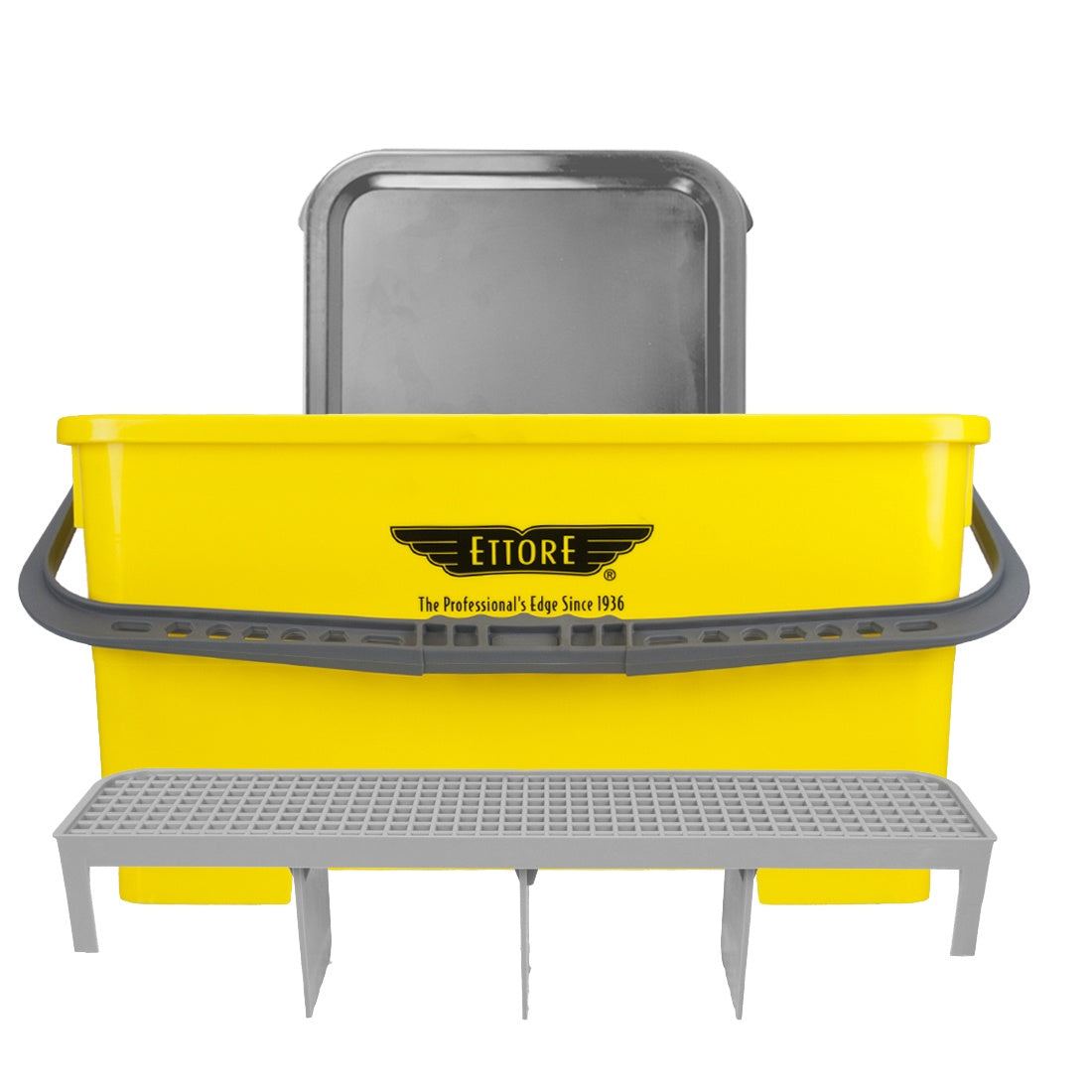 Ettore Super Bucket Complete - Premium Cleaning Bucket with Wringer & Accessories for Home, Office, and Commercial Use - Perfect for Mopping, Car Washing, and Outdoor Cleaning