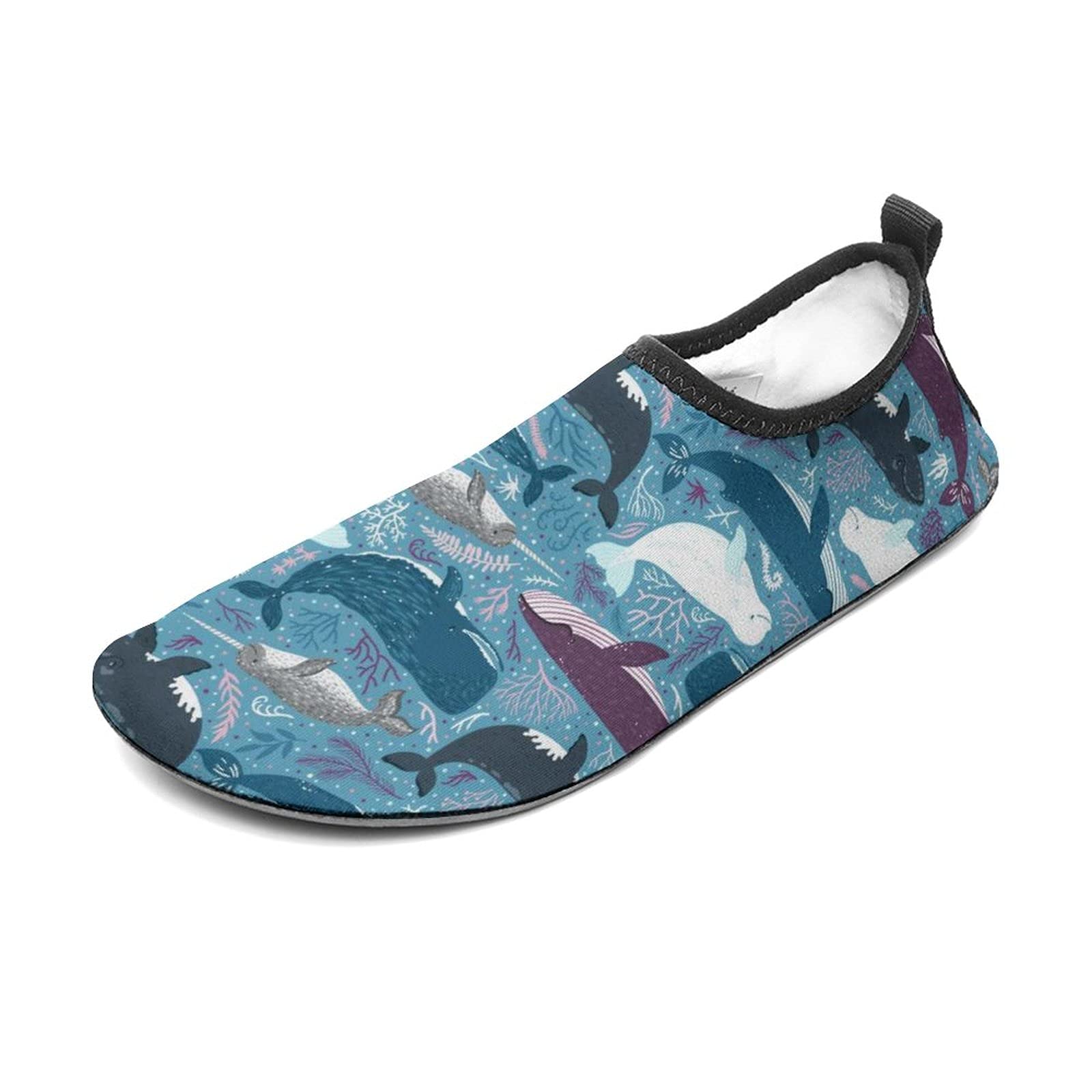 BAIKUTOUAN Barefoot Water Shoes for Men Women - Lightweight Quick-Dry Aqua Socks for Beach Swimming, Pool, Yoga & Water Sports - Non-Slip Sole for Walking on Sand & Rocks
