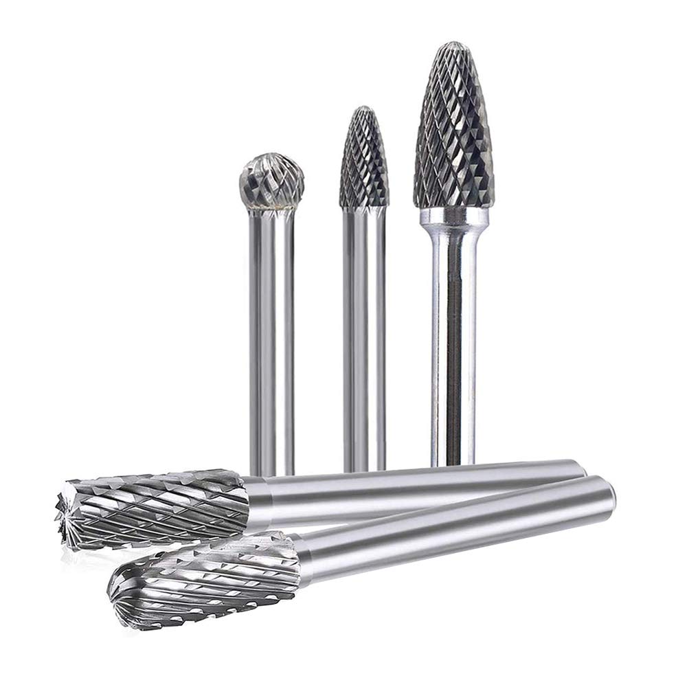 10pc Tungsten Carbide Rotary Burr Set - 1/4