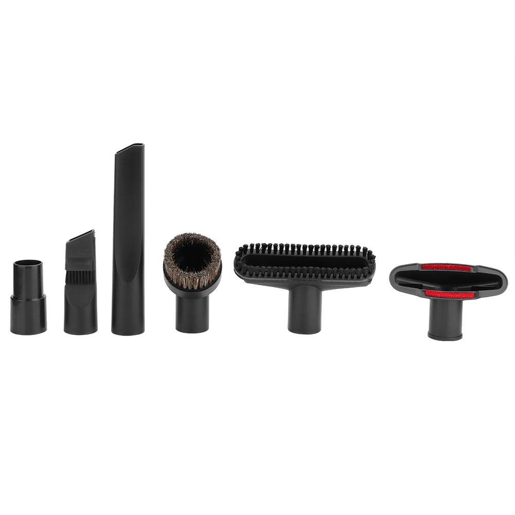 TOPINCN Vacuum Cleaner Suction Head Connector Kit - 6 pcs Attachments & Brush for 32mm-35mm Inner Diameter - Compatible with Most Vacuums for Home, Car, and Pet Hair Cleaning