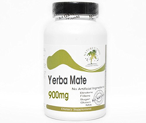 Yerba Mate 900mg Supplement - 90 Capsules | Natural Energy Booster | No Additives, Non-GMO | Supports Focus & Metabolism | Perfect for Workouts & Study Sessions