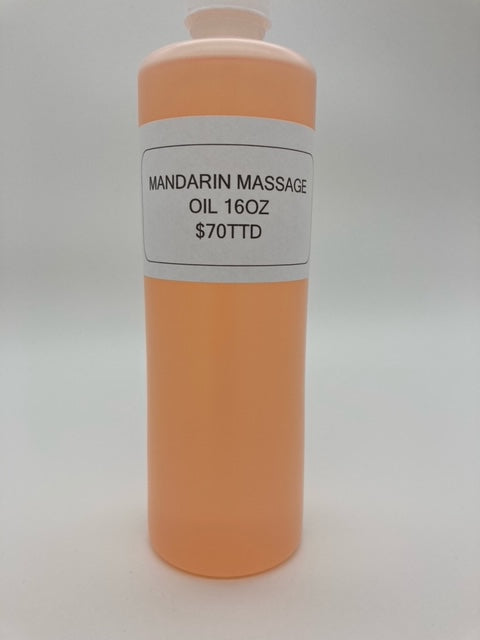 BE Mandarin Massage Oil - 16oz Relaxing & Aromatherapy Massage Oil for Stress Relief & Muscle Relaxation - Perfect for Spa, Home Use & Professional Massage Therapists
