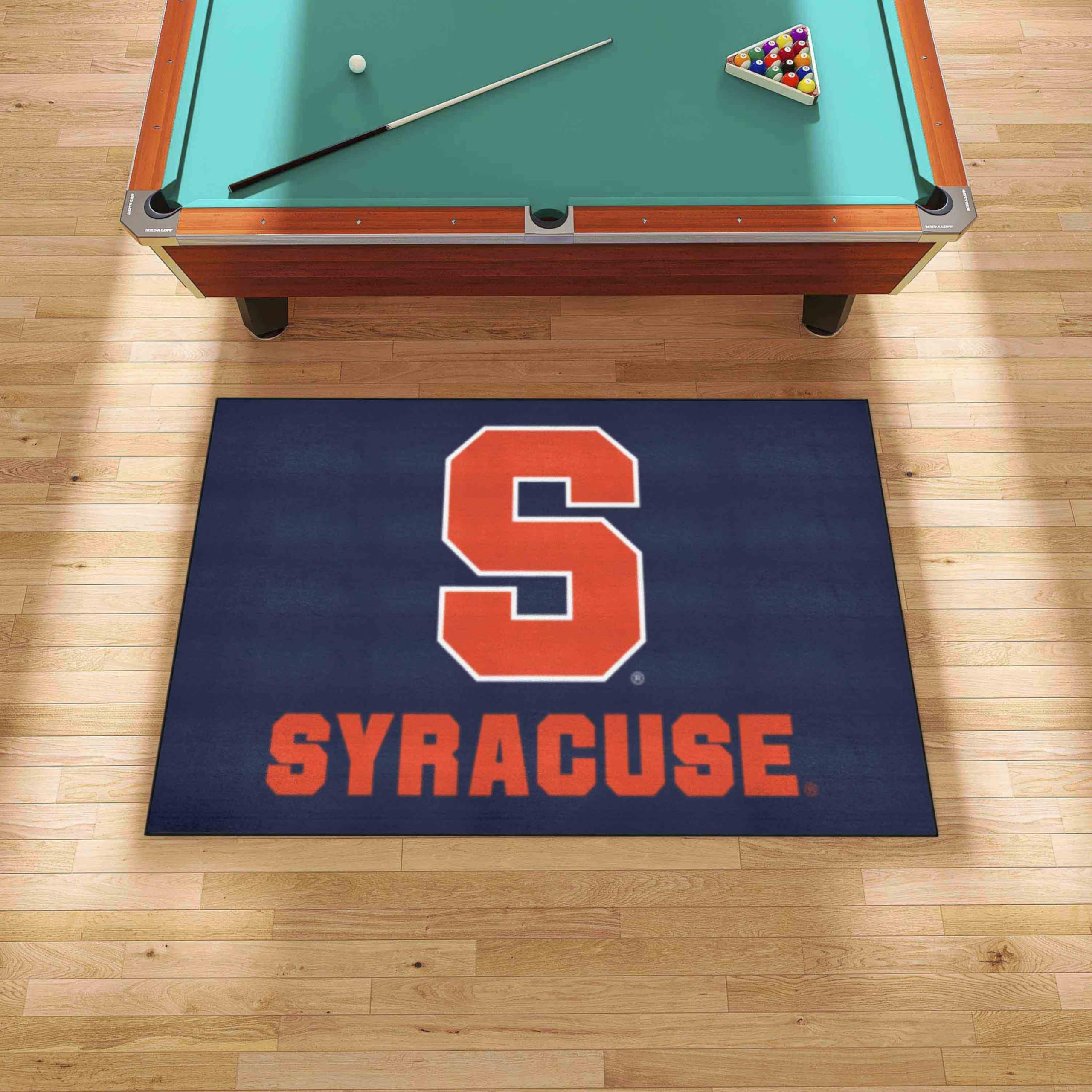 Syracuse Orange Ulti-Mat Rug 5ft x 8ft - FanMats NCAA Sports Fan Area Rug, Durable Home Decor Carpet & Tailgating Mat in Blue - Perfect for Game Rooms, Dorm Decor & Outdoor Tailgate Parties