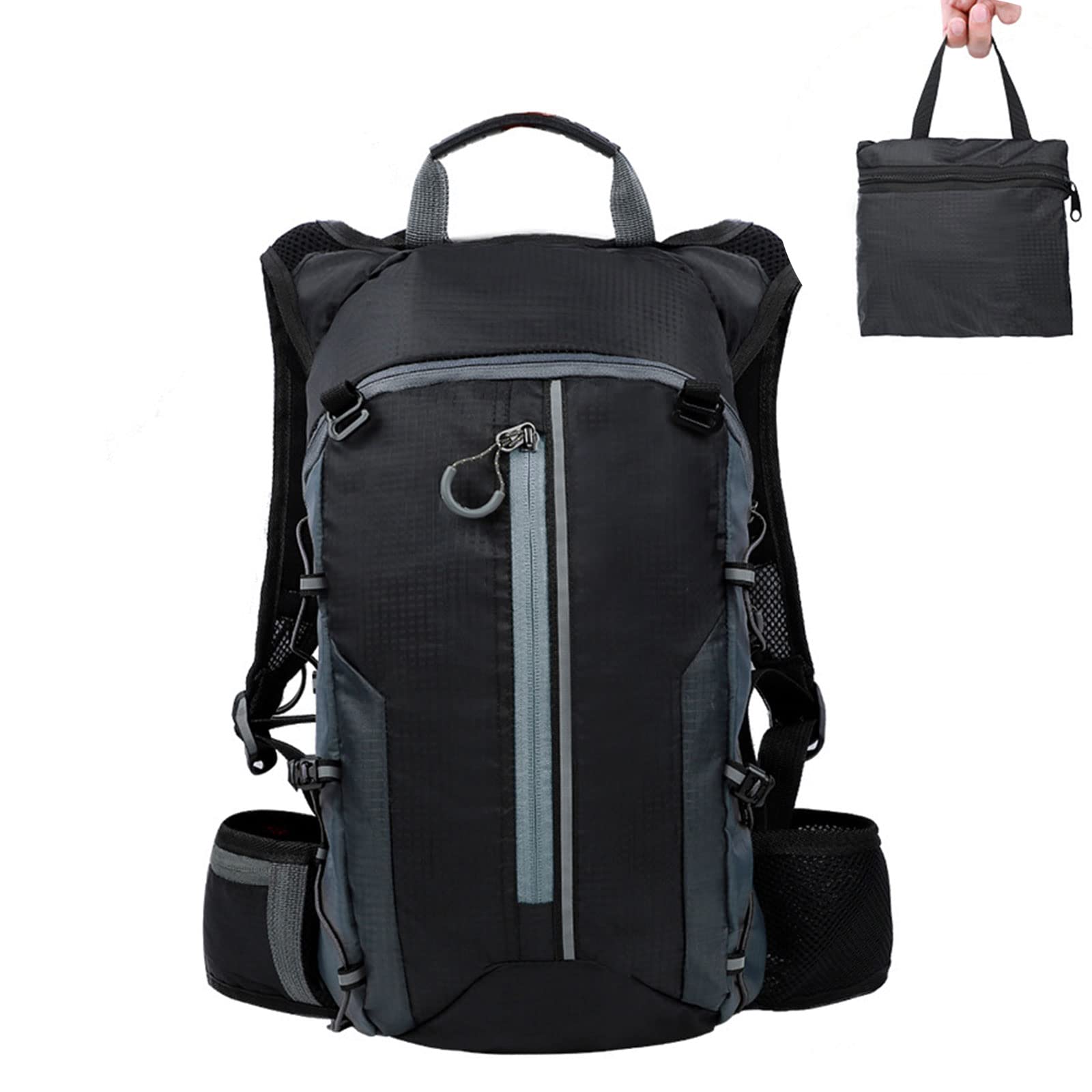 Kingsea 10L Foldable Waterproof Cycling Backpack - Lightweight Packable Bike Backpack for Men & Women - Perfect for Outdoor Camping, Hiking, Running, Mountain Travel & Bike Riding Adventures