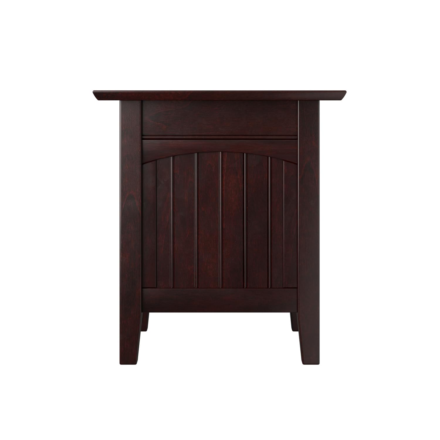 AFI Nantucket End Table with Built-in USB Charger - Espresso Finish Nightstand for Bedroom, Living Room, or Office - Convenient Charging Station for Phones & Tablets