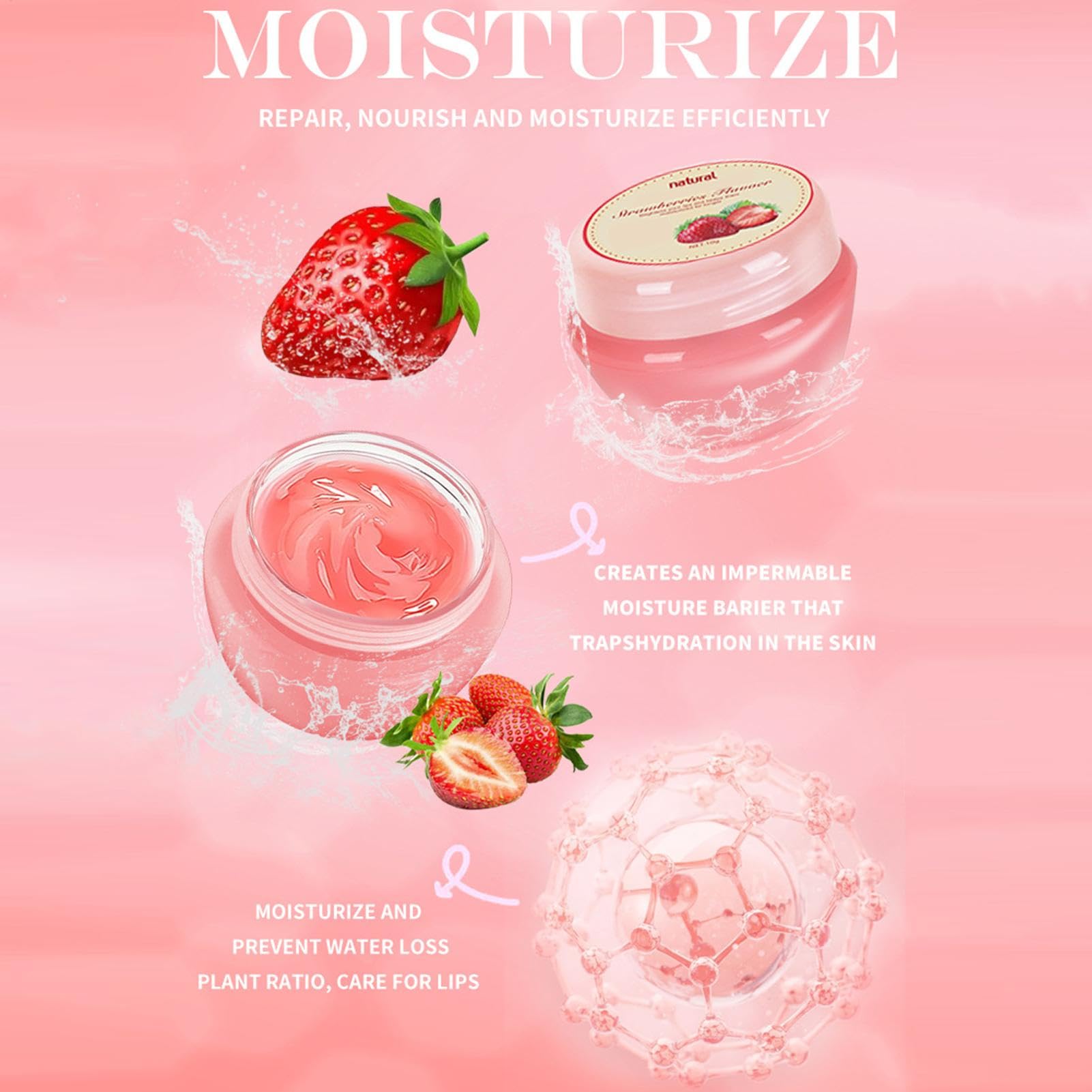 Natural Lip Balm Set - 6 Pack Moisturizing & Nourishing Lip Care with Plant Ingredients | Hydrating Lip Treatment for Dry Lips | Perfect for Work, School, Travel, Dates & Overnight Use
