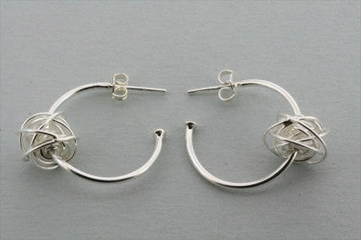 Elegant Knot Hoop Earrings for Women - Trendy Gold & Silver Jewelry for Everyday Wear & Special Occasions