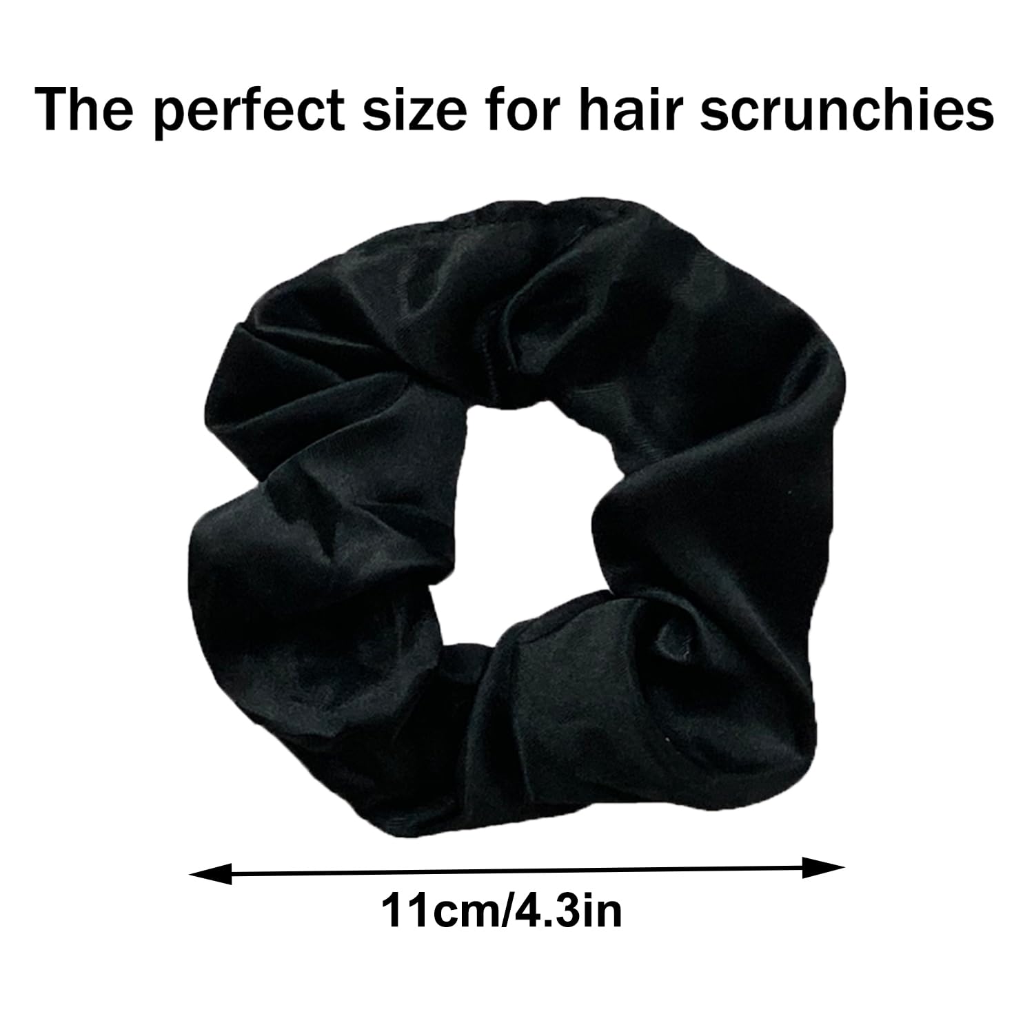 6 Pack Soft Hair Scrunchies for Women & Girls - Stretchable Elastic Hair Ties for Ponytails, Buns & Braids - Gentle No-Slip Hair Accessories for School, Workout, Yoga & Everyday Use