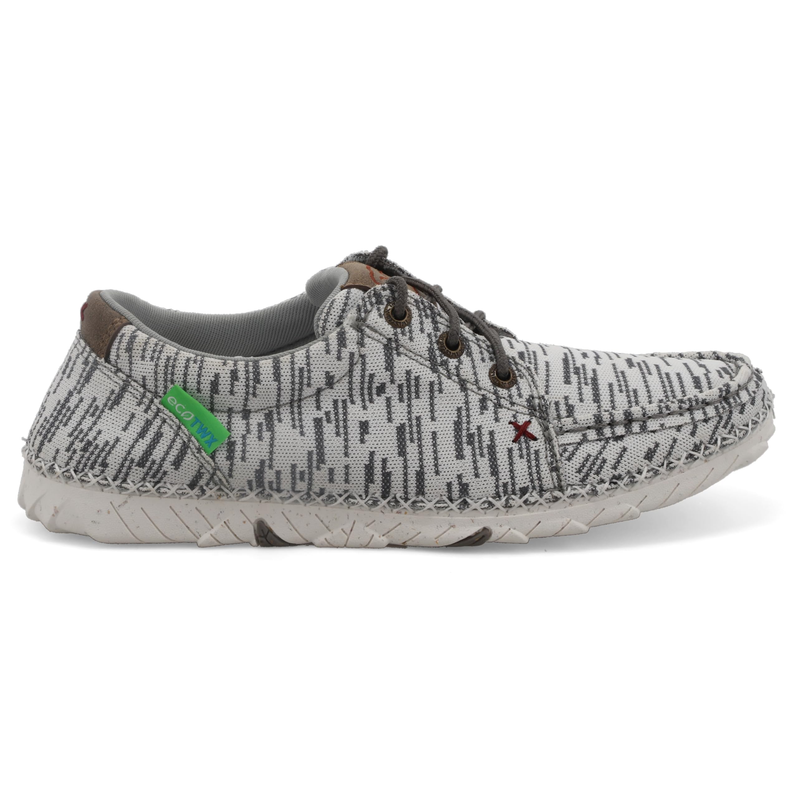 Twisted X Women's Zero-X Moc Toe Work Boots - White & Grey Size 7.5 M - Comfortable & Durable for Outdoor Work, Hiking & Casual Wear
