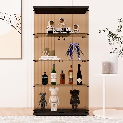 Brwon 2 Doors 4 Shelves