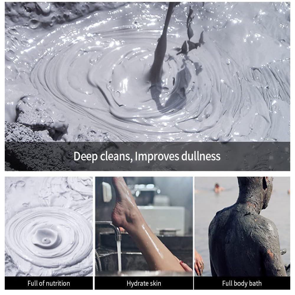 ULLiaN 2-Pack Volcanic Mud Body Wash & Whitening Shower Gel - Deep Cleansing & Skin Brightening Body Lotion - Natural Volcanic Clay for Smooth, Radiant Skin - Perfect for Daily Shower & Spa Day at Home