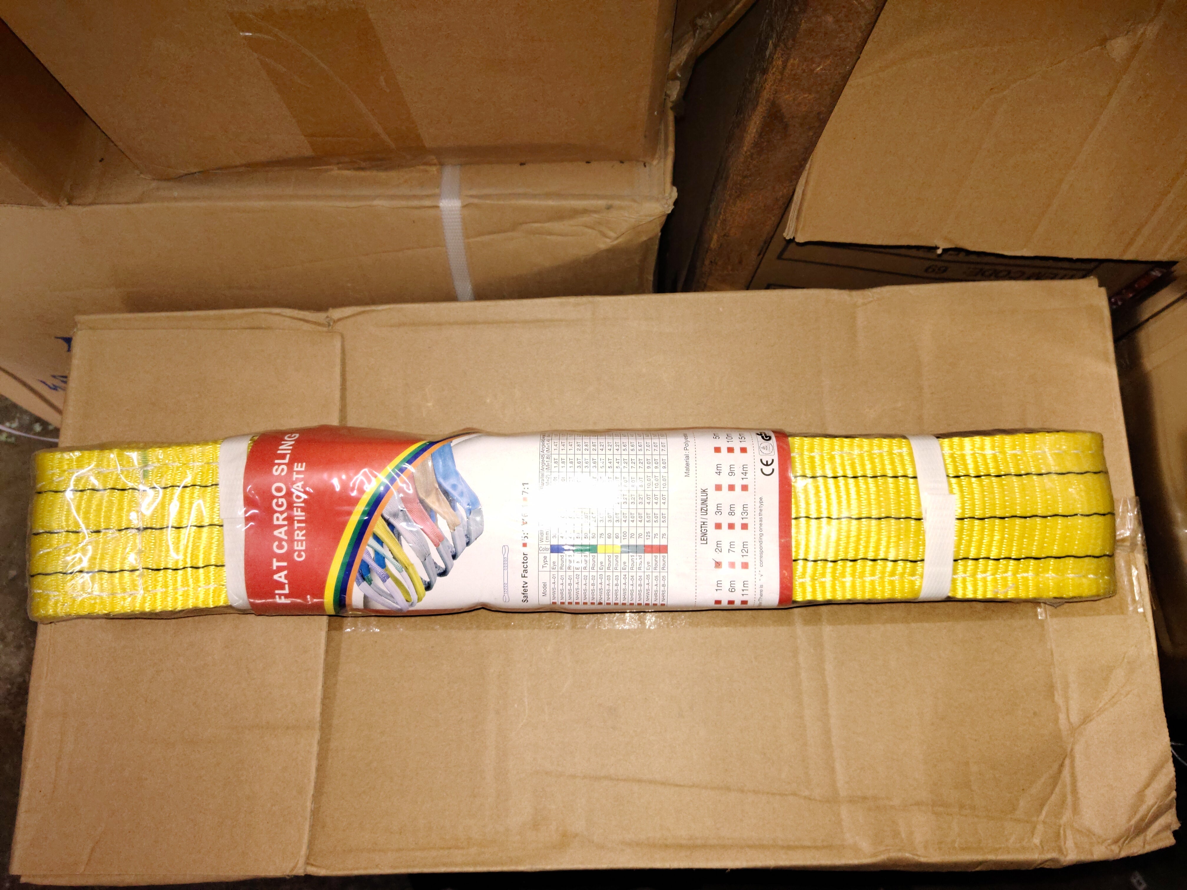 3Ton Heavy Duty Webbing Sling WS-03 - Durable Lifting Straps for Construction, Towing & Industrial Use - Perfect for Equipment Hauling, Vehicle Recovery & Warehouse Operations