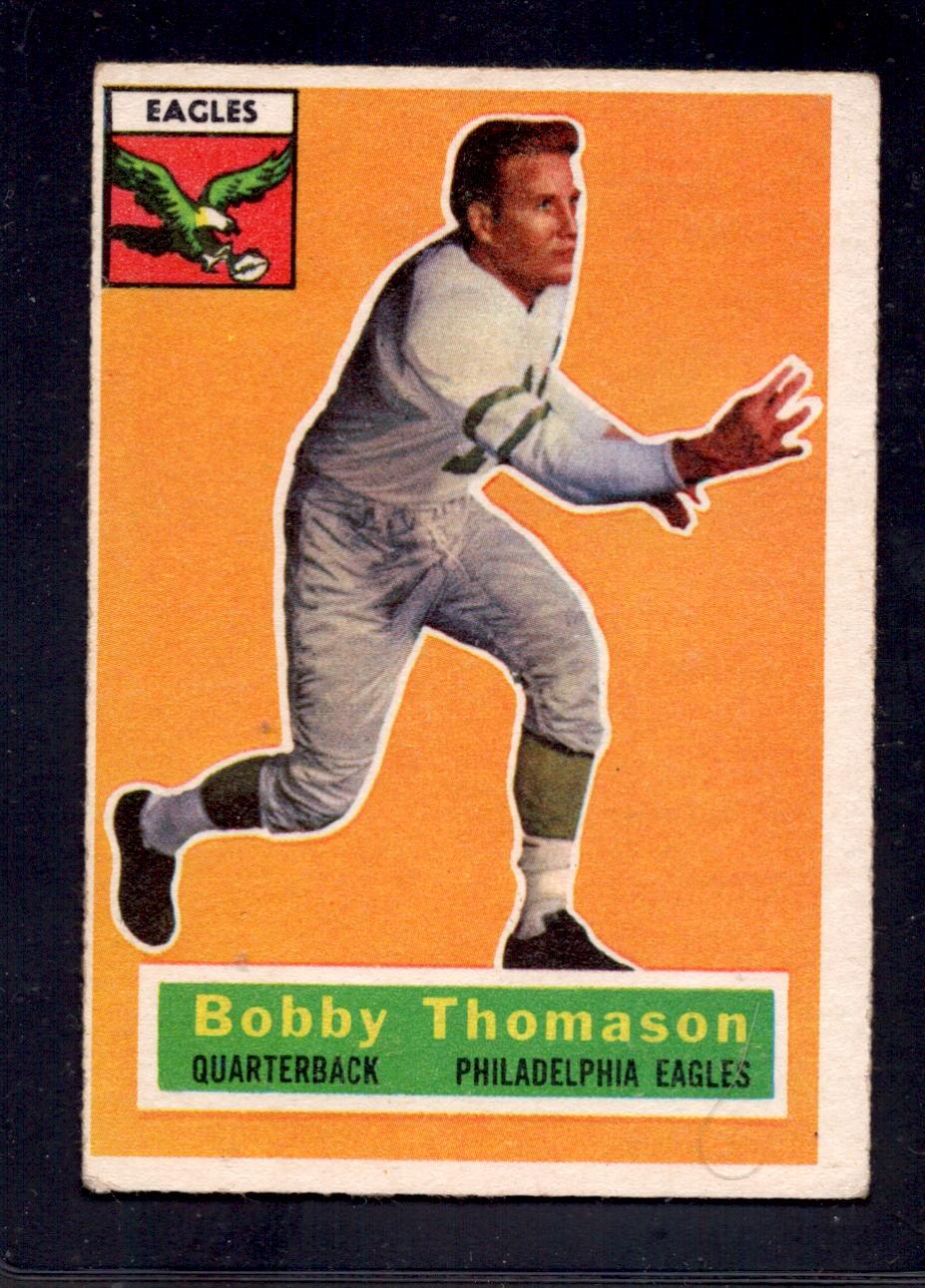 1956 Topps #100 Bobby Thomason Philadelphia Eagles Vintage Football Trading Card - Perfect for Collectors, Sports Memorabilia Displays & NFL Fan Gifts