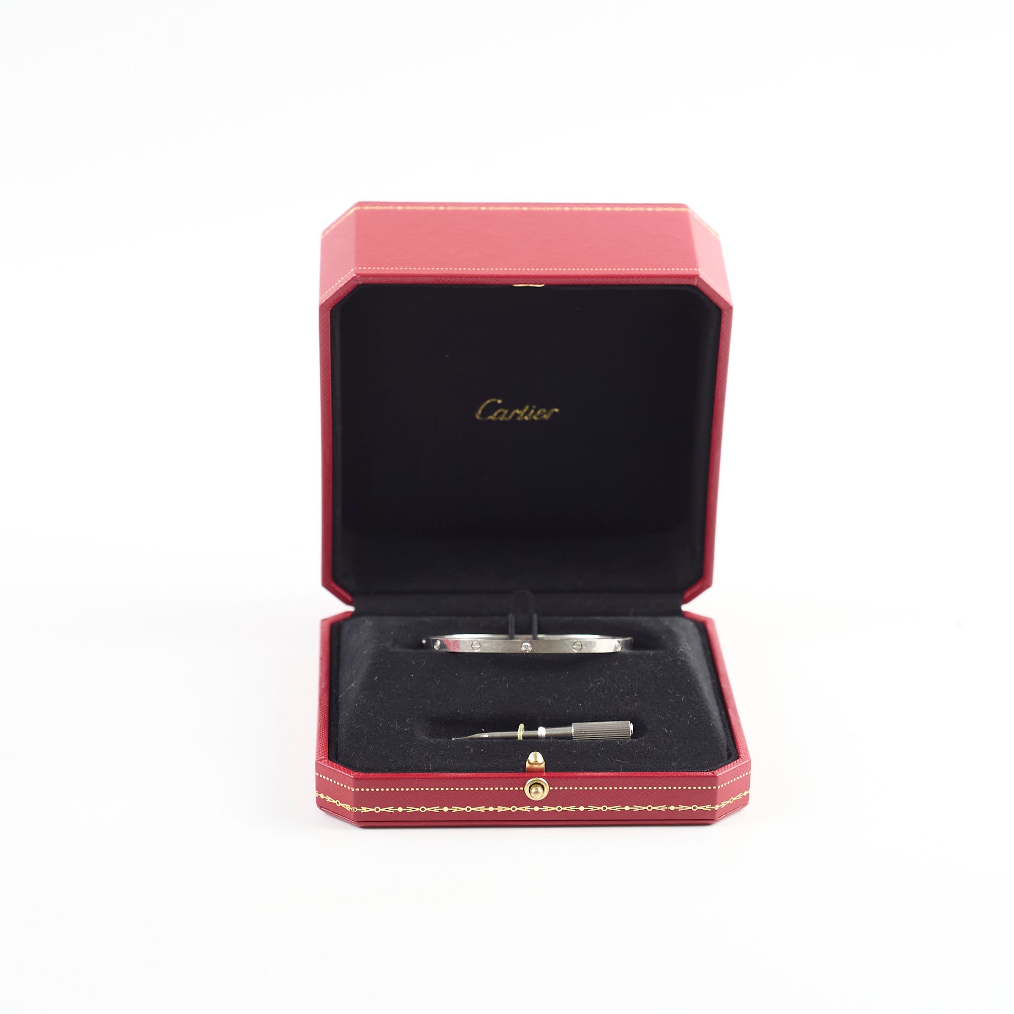 Cartier Love Bracelet 6 Diamond White Gold Small Model - Elegant Jewelry Gift for Women, Anniversary & Special Occasions