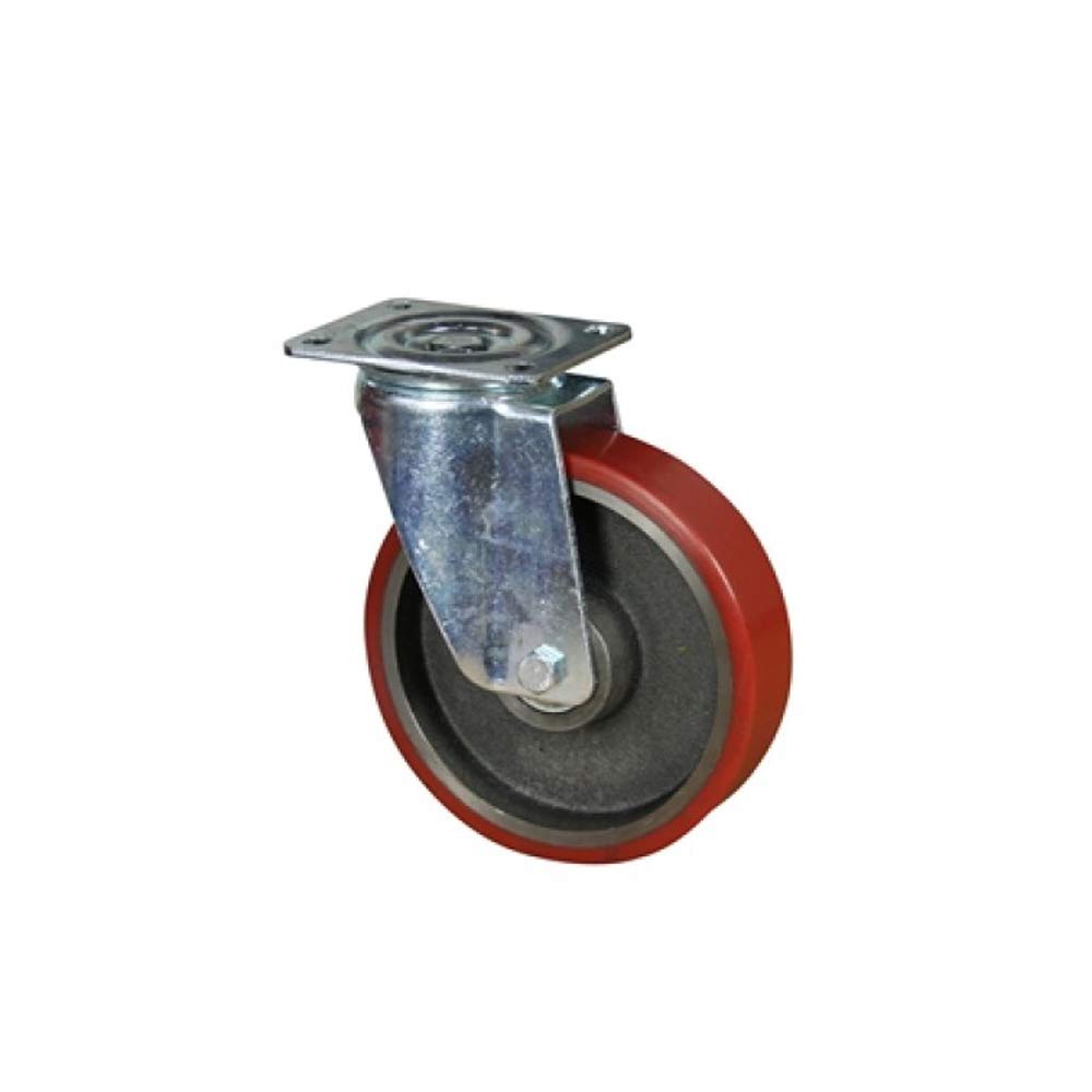 1619 Cast-Iron Wheel 75mm with Swivel Plate - Heavy Duty Replacement Caster for Furniture, Carts, and Industrial Equipment