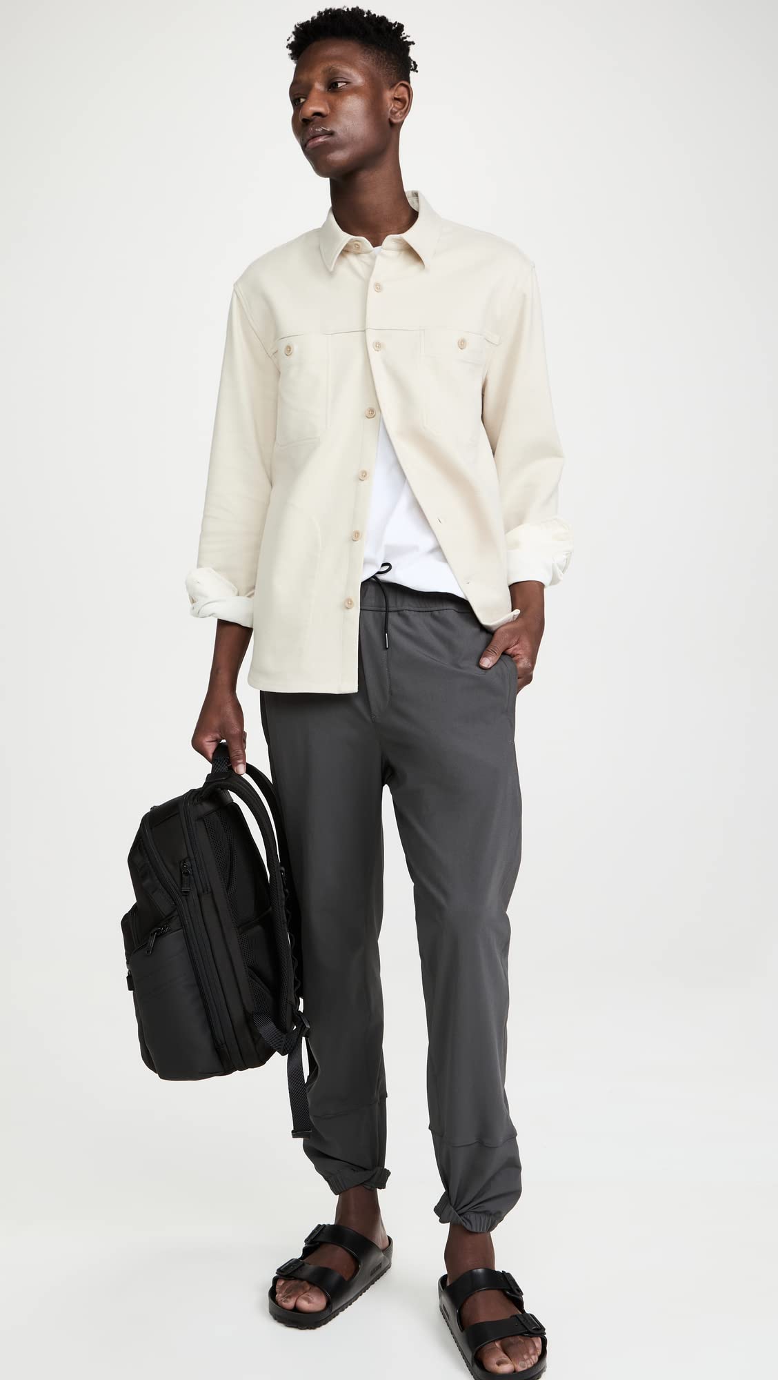 Vince Men's Modern Pull-On Jogger Pants - Comfortable Stretch Casual Lounge & Workout Pants for Everyday Wear