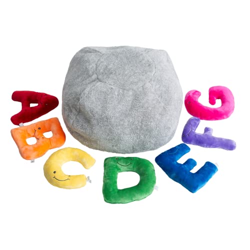 Light Grey Bag - Rainbow Letters