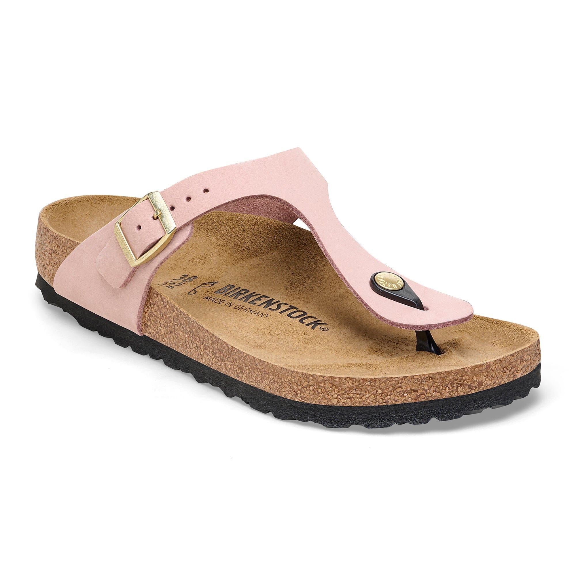BIRKENSTOCK GIZEH Leather Sandals for Women - Comfortable Cork Footbed & Adjustable Straps - Perfect for Summer, Beach, and Casual Wear