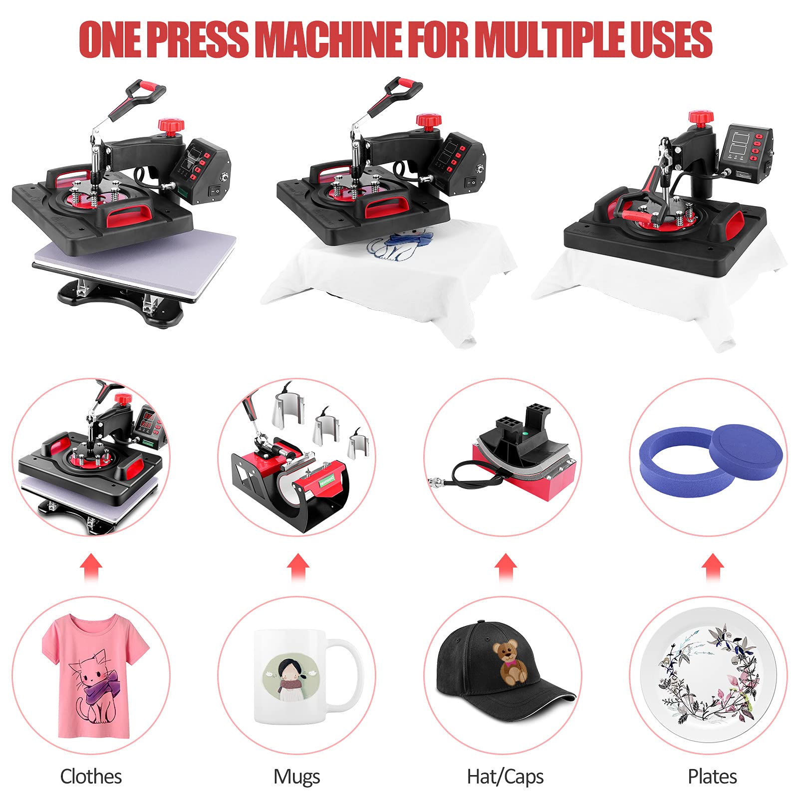 8-in-1 Digital Heat Press Machine 12