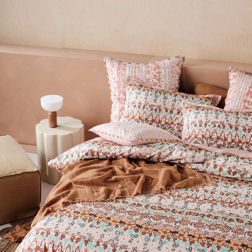 Linen House Cassis Quilt Cover Set - Soft & Breathable Bedding Set for Queen Size Bed - Perfect for Cozy Bedroom Decor & Guest Room Essentials