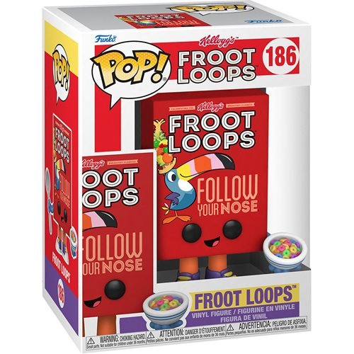 Funko Pop! Vinyl Figure - Kellogg's Froot Loops Cereal Box Ad Icon Collectible [186] | Perfect for Pop Culture Enthusiasts & Breakfast Cereal Fans