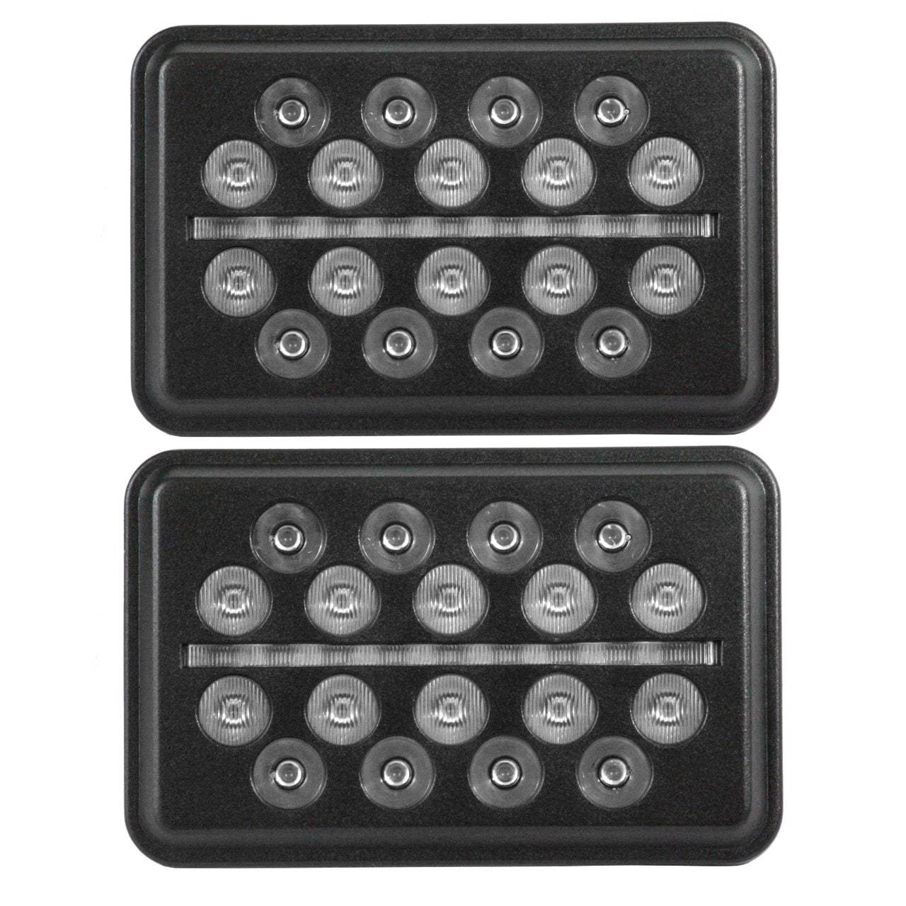 Eagle Lights 4x6 LED Slim Line Multi-LED Projection Headlights - High Performance Off-Road Lighting for Trucks, Jeeps & ATVs