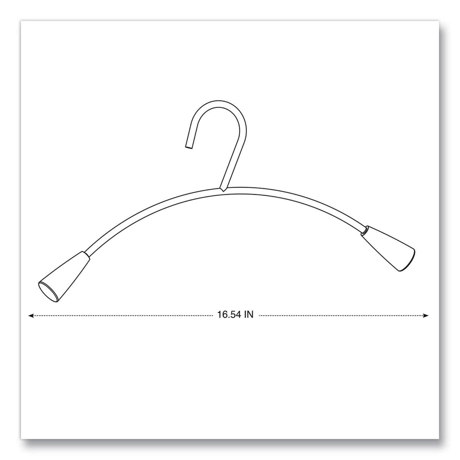 Premium Alba™ Metal and Wood Coat Hangers - 16.8 Inch, Metallic Gray & Mahogany Finish - Set of 6 - Space-Saving Closet Organizer for Jackets, Shirts, and Coats