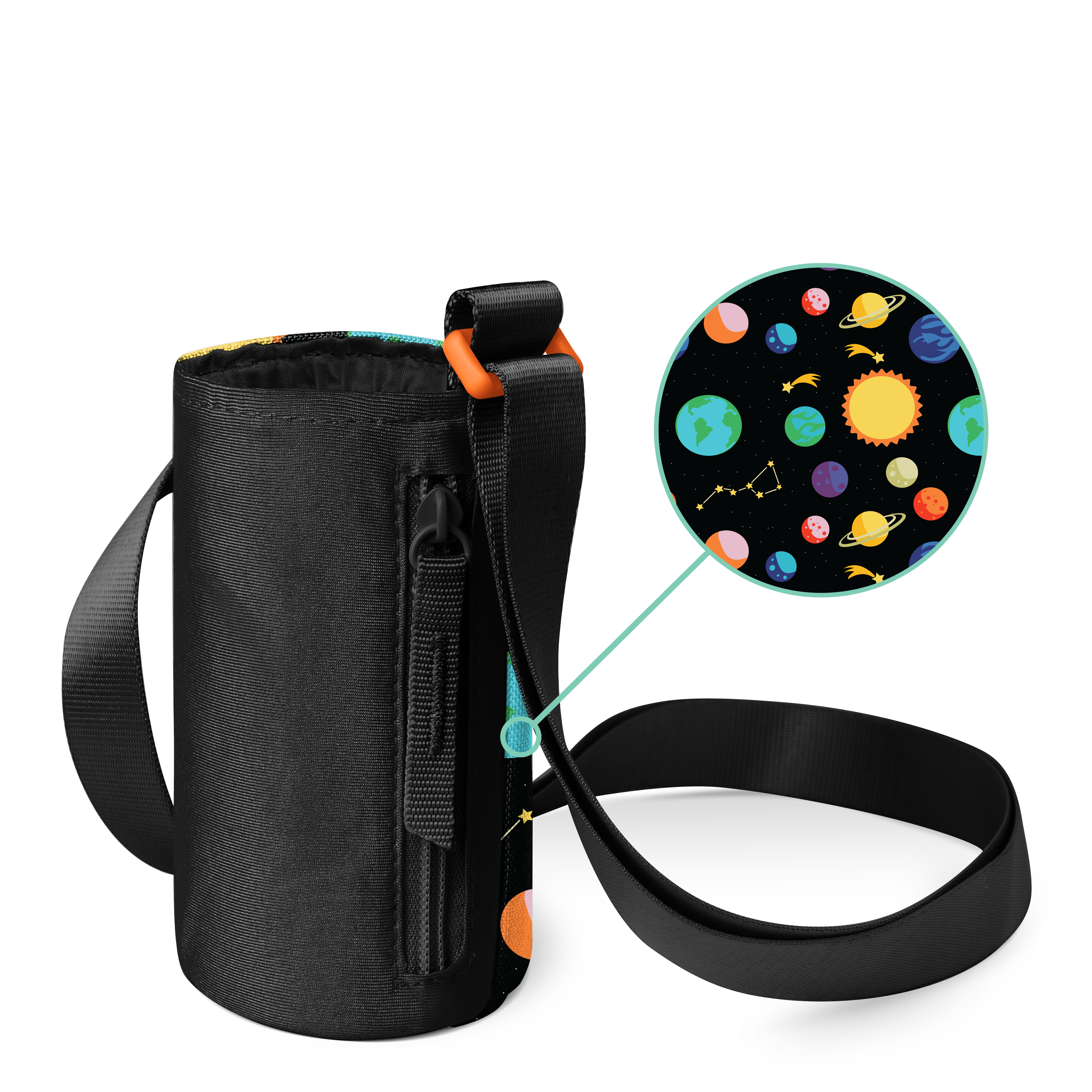Kids Adventure Water Bottle Sling - Leak-Proof & Lightweight Hydration Pack for Outdoor Activities, Hiking, and School - Adjustable Shoulder Strap for Boys & Girls