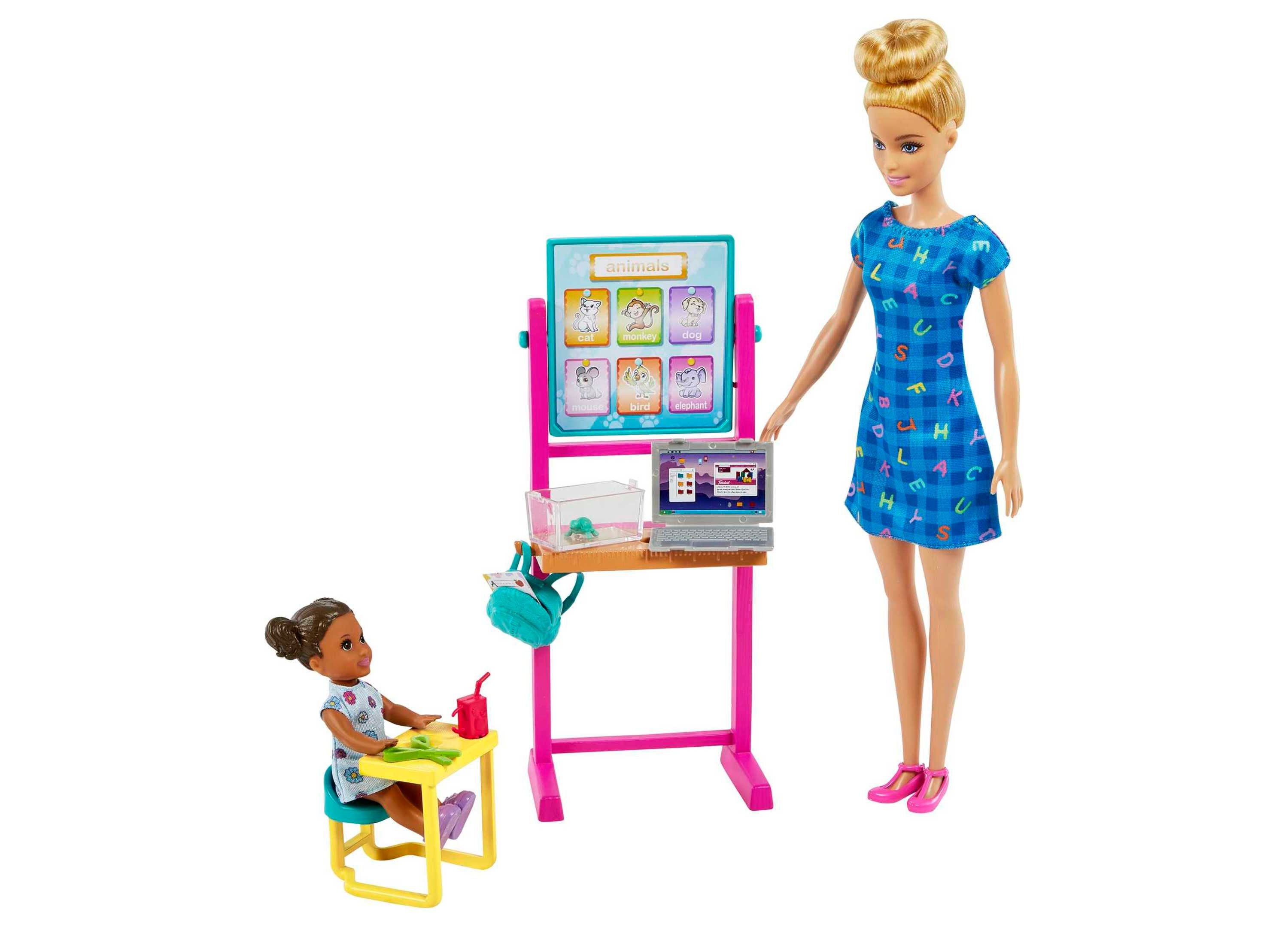Barbie Career Kindergarten Teacher Playset with 10+ Accessories - Educational Doll Set for Kids - Perfect for Pretend Play & Classroom Role-Playing