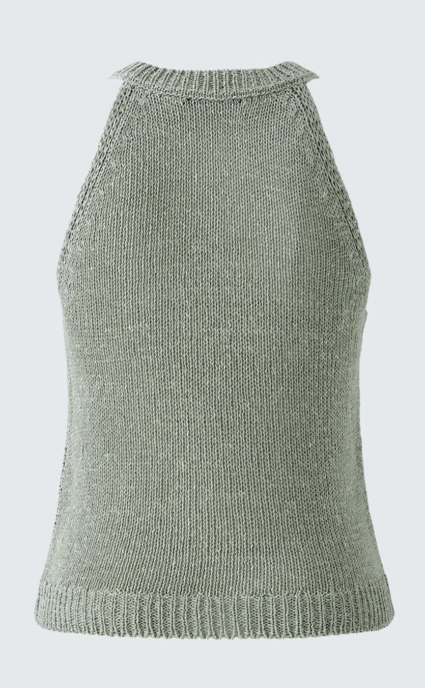 Sage Green Knit Top for Women - Soft Comfortable Stretch Casual T-Shirt - Perfect for Everyday Wear, Layering & Office Outfits