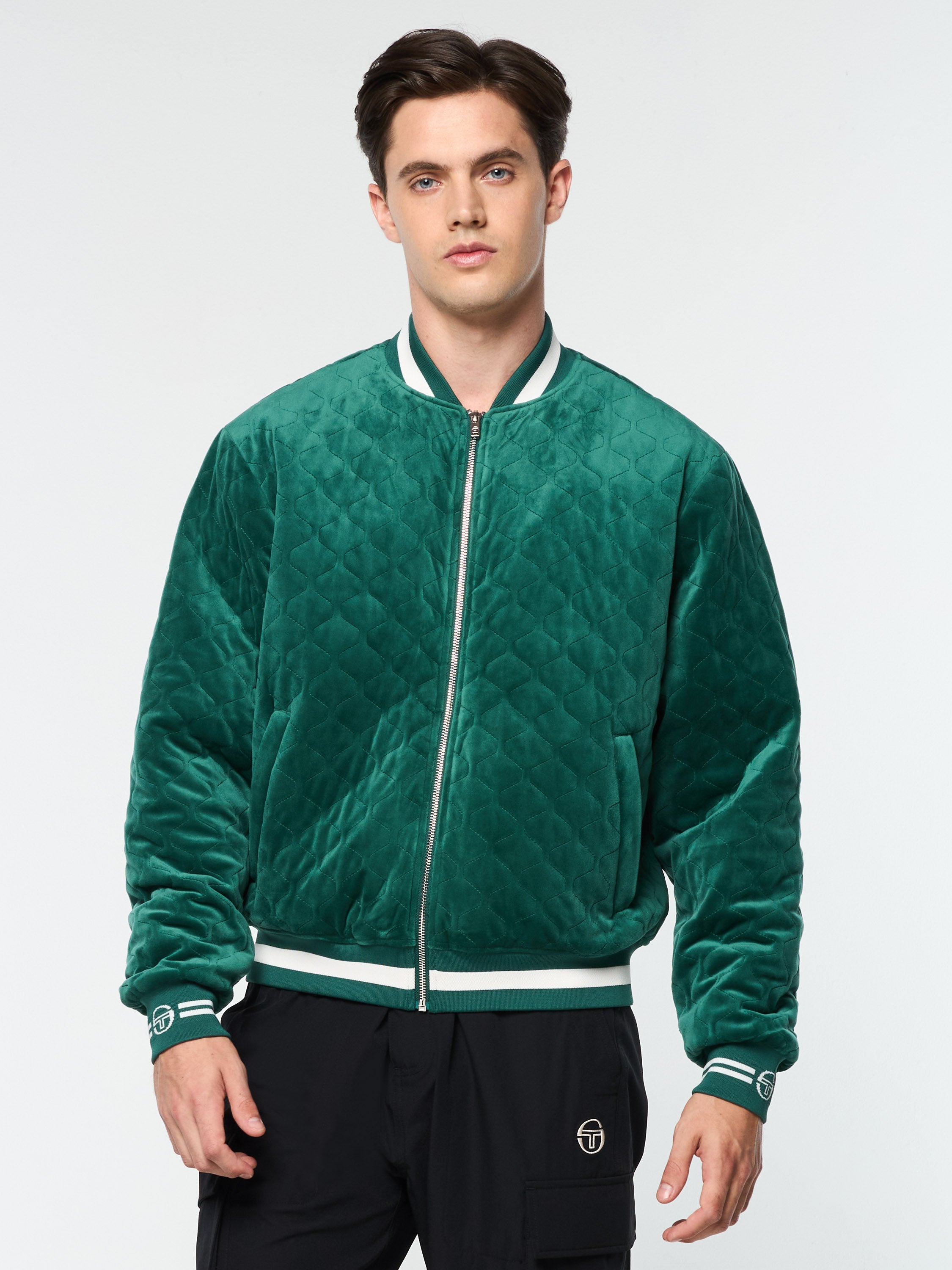 Fasano Quilted Velour Jacket for Women - Water-Resistant Winter Coat with Rainforest Print | Perfect for Outdoor Adventures & Casual Streetwear