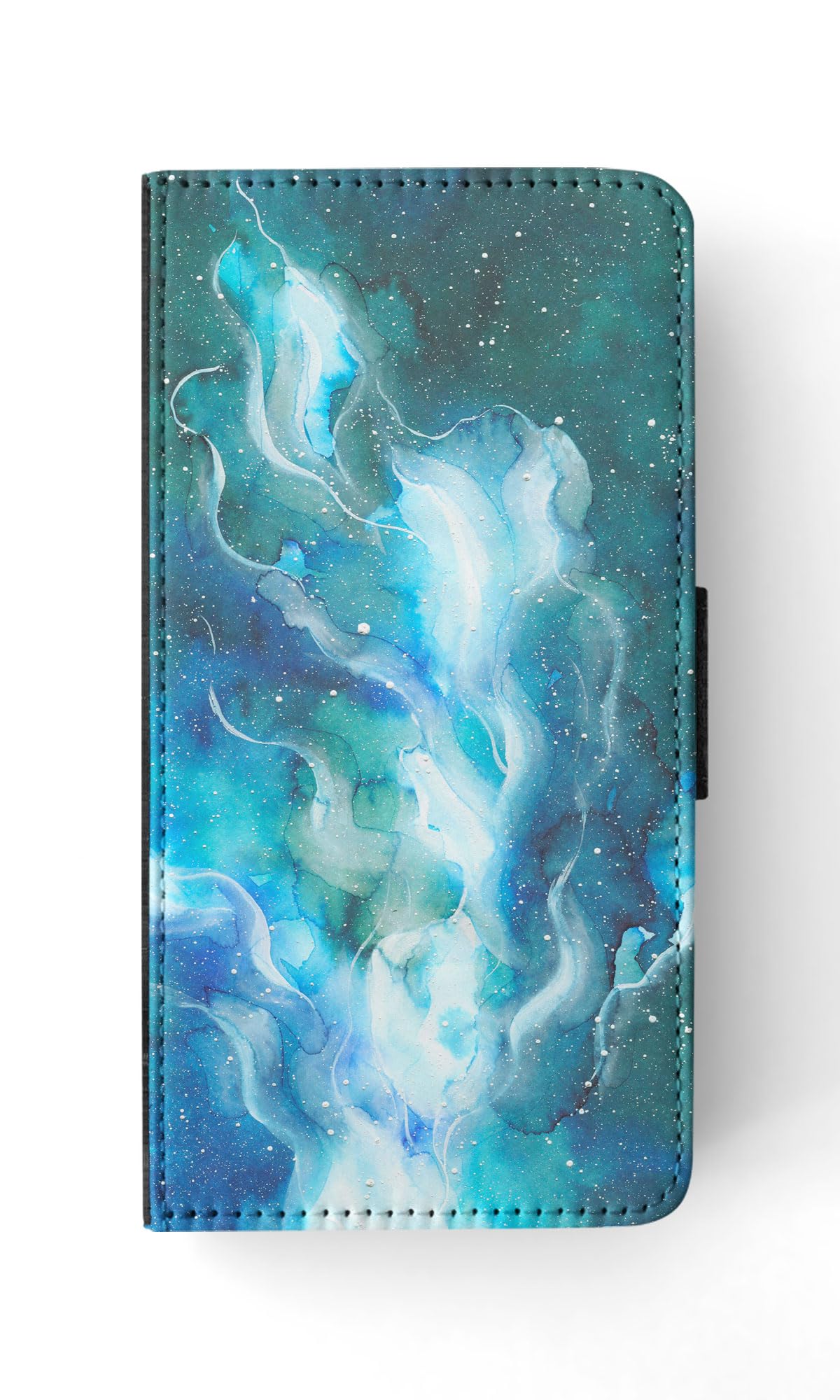 Watercolor Space Art 18 FLIP Wallet Phone Case for Apple iPhone 15 - Stylish Protective Cover with Card Slots | Perfect for Everyday Use, Travel & Hands-Free Convenience