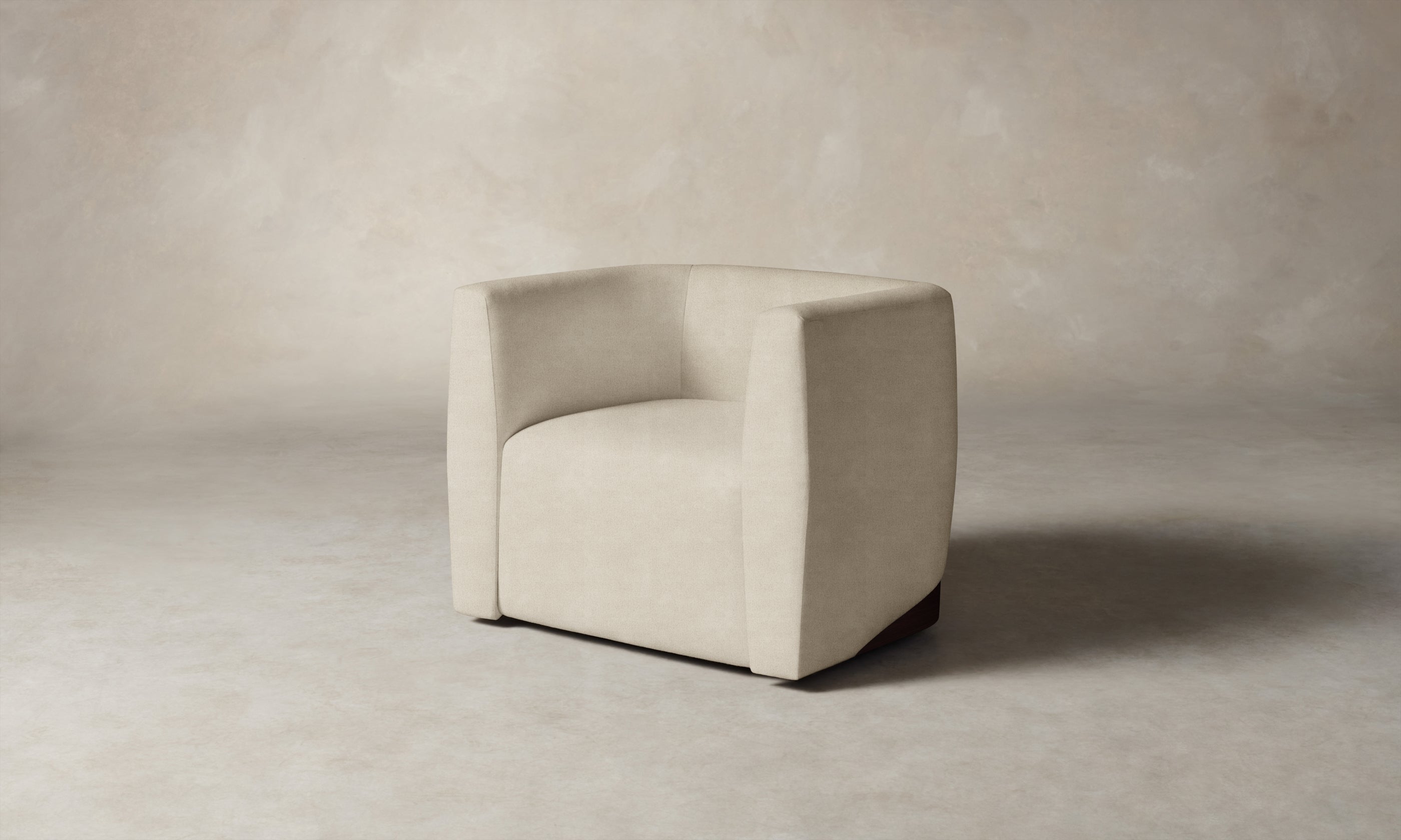 Henri Swivel Chair with Performance Mélange Weave Shell - Modern Office & Living Room Accent Chair for Home & Workspace