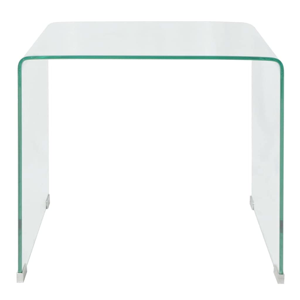 Modern Tempered Glass Coffee Table - 19.5