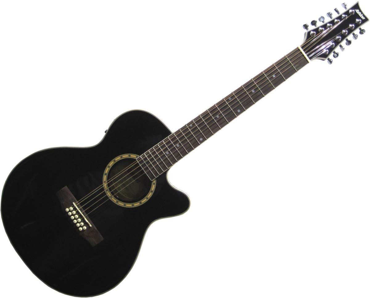 SL29/12CEQBK 12 String Acoustic Guitar - Professional Western Style for Beginners & Musicians | Perfect for Live Performances, Studio Recording & Campfire Sing-Alongs