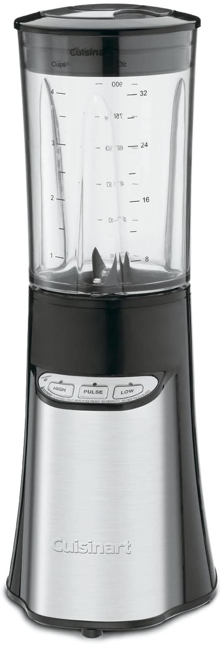 Refurbished Cuisinart CPB-300 Compact Blender with 4 Travel Cups - Cuisinart Warranty Included - Perfect for Smoothies, Protein Shakes & On-the-Go Blending