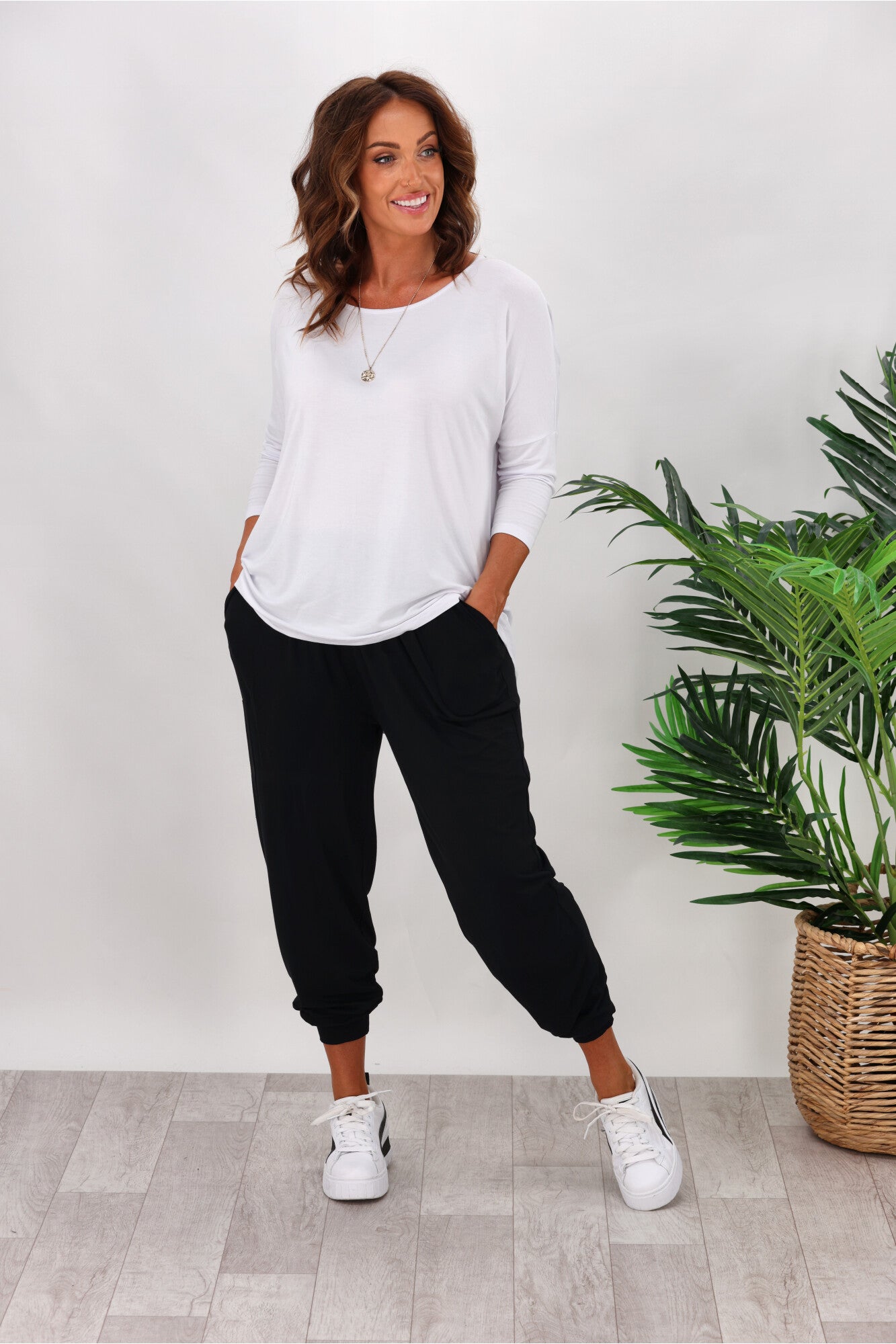Betty Basics Paris Women's Slim Fit Black Pants - Stylish & Comfortable for Work, Travel & Casual Wear