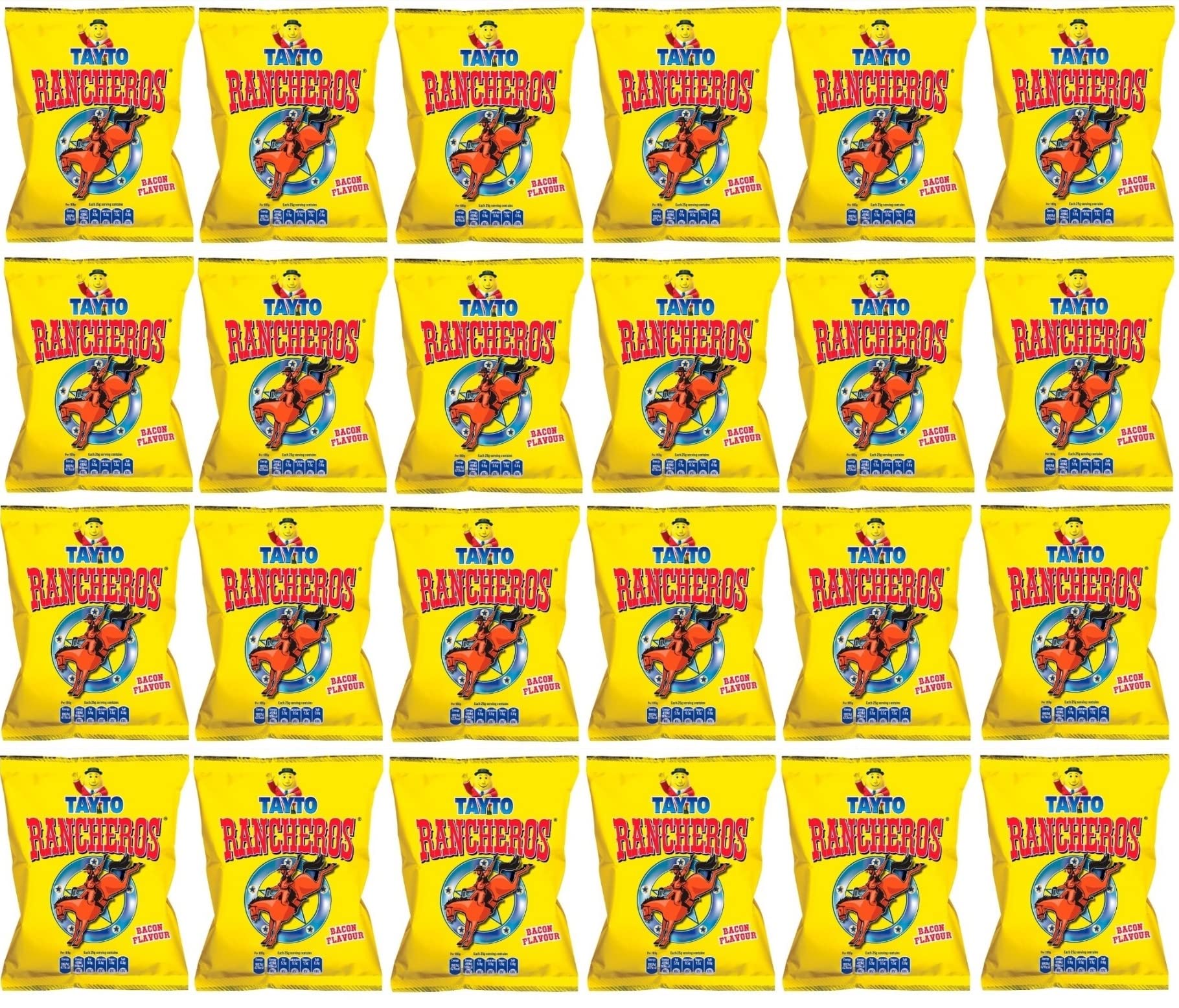 KP Rancheros 24 x 20g Packs - Premium Bacon Flavor Dog Treats from Ireland | Healthy Natural Snacks for Small & Large Dogs | Perfect for Training, Rewards & Outdoor Adventures