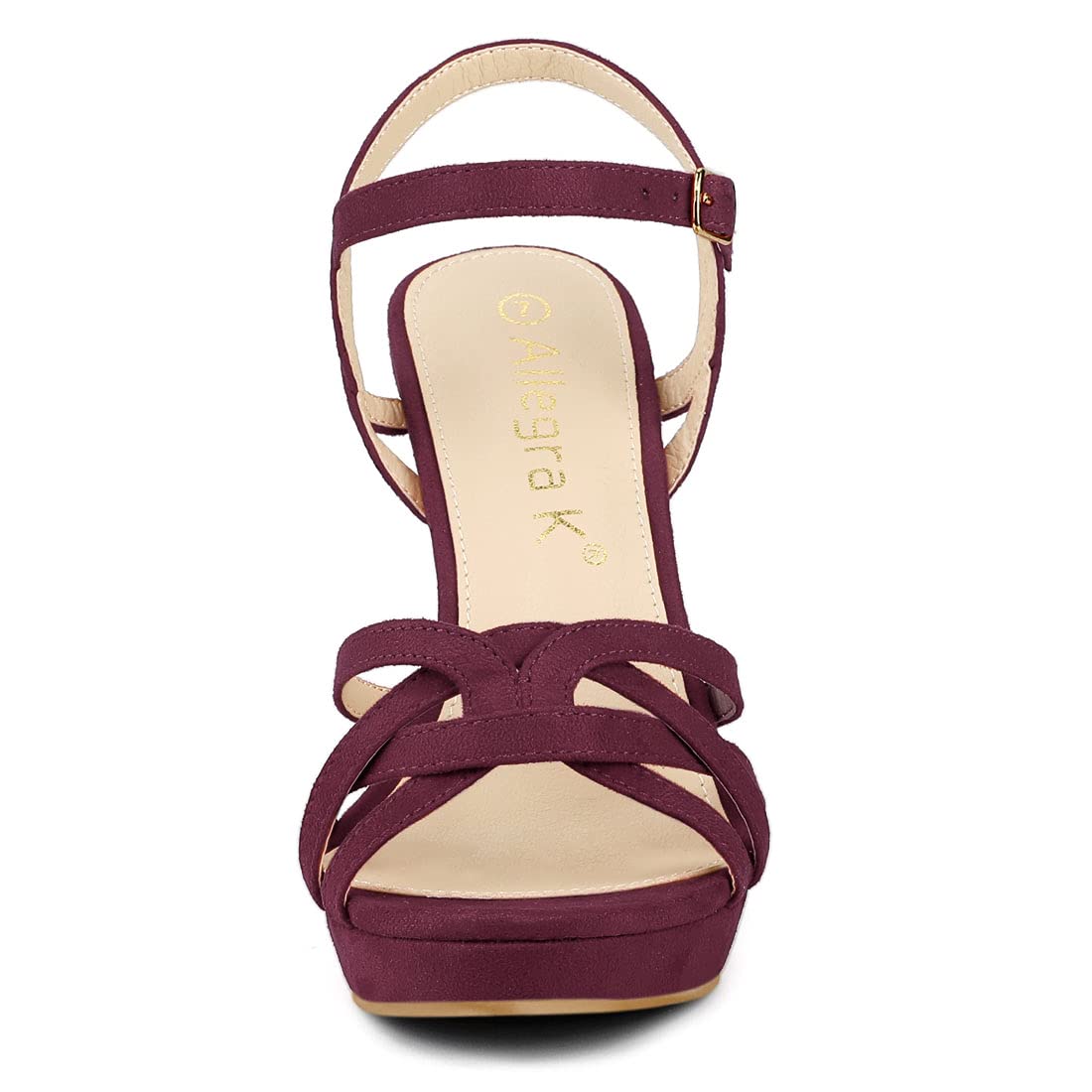 Allegra K Women's Strappy Platform Heels - Sexy Stiletto Heel Sandals for Women, Comfortable High Heel Dress Shoes for Party, Wedding & Evening Events