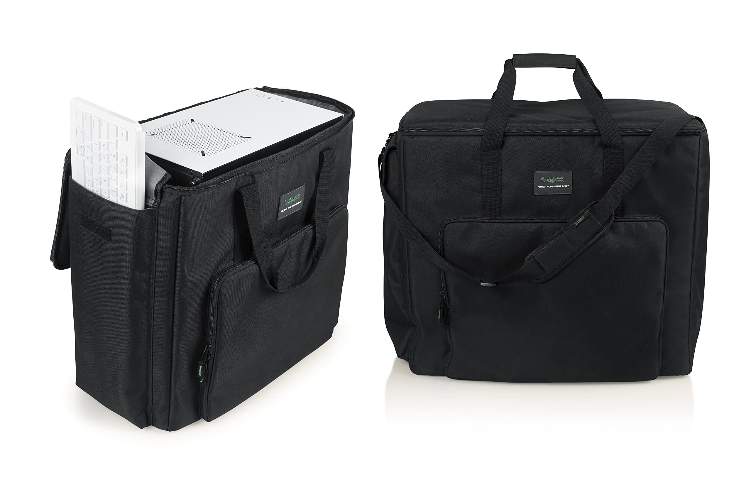 SLAPPA Large Desktop Computer Travel Tote Bag for Full-Size PC & Gaming Towers - Durable Protective Case (SL-TOWERTOTE-LG) | Perfect for LAN Parties, Office Transport & Tech Conventions