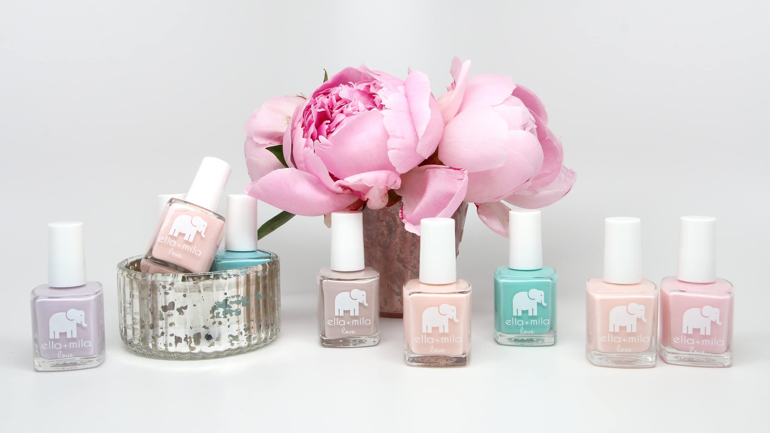 Ella+Mila Professional Nail Polish Set - Quick Dry, Long-Lasting & Chip Resistant Nail Polish Kit (Love Collection - 10 Colors, 0.45 fl oz Each) - Perfect for Home Manicures, Nail Salons & Gift Giving