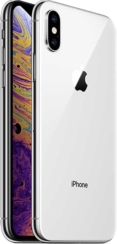 Apple iPhone XS 64GB Unlocked Smartphone - Excellent Condition, Silver (Renewed) - Perfect for Travel, Business & Everyday Use