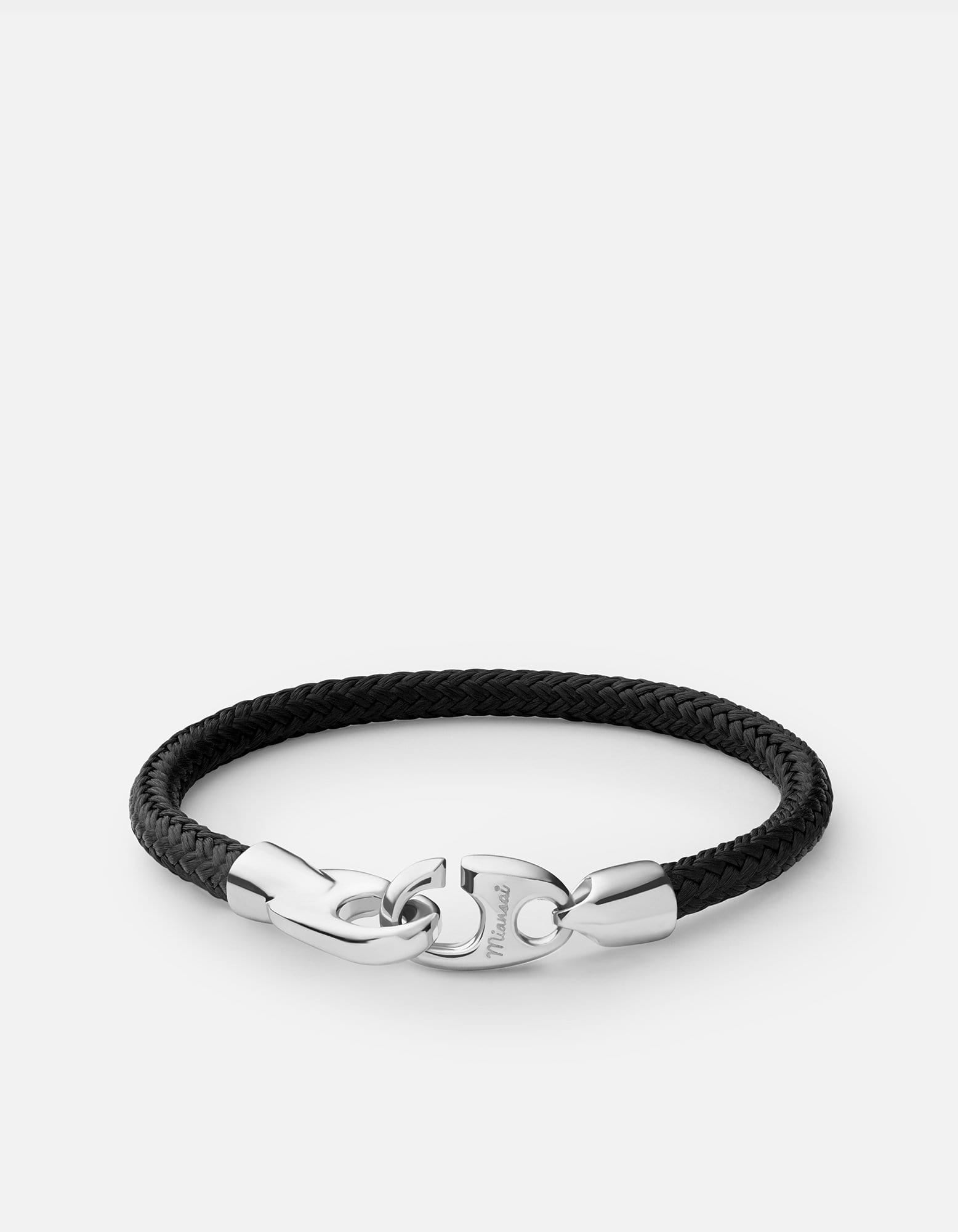 Sterling Silver Single Brummel Rope Bracelet for Women - Elegant Handmade Jewelry Gift for Birthday, Anniversary & Everyday Wear