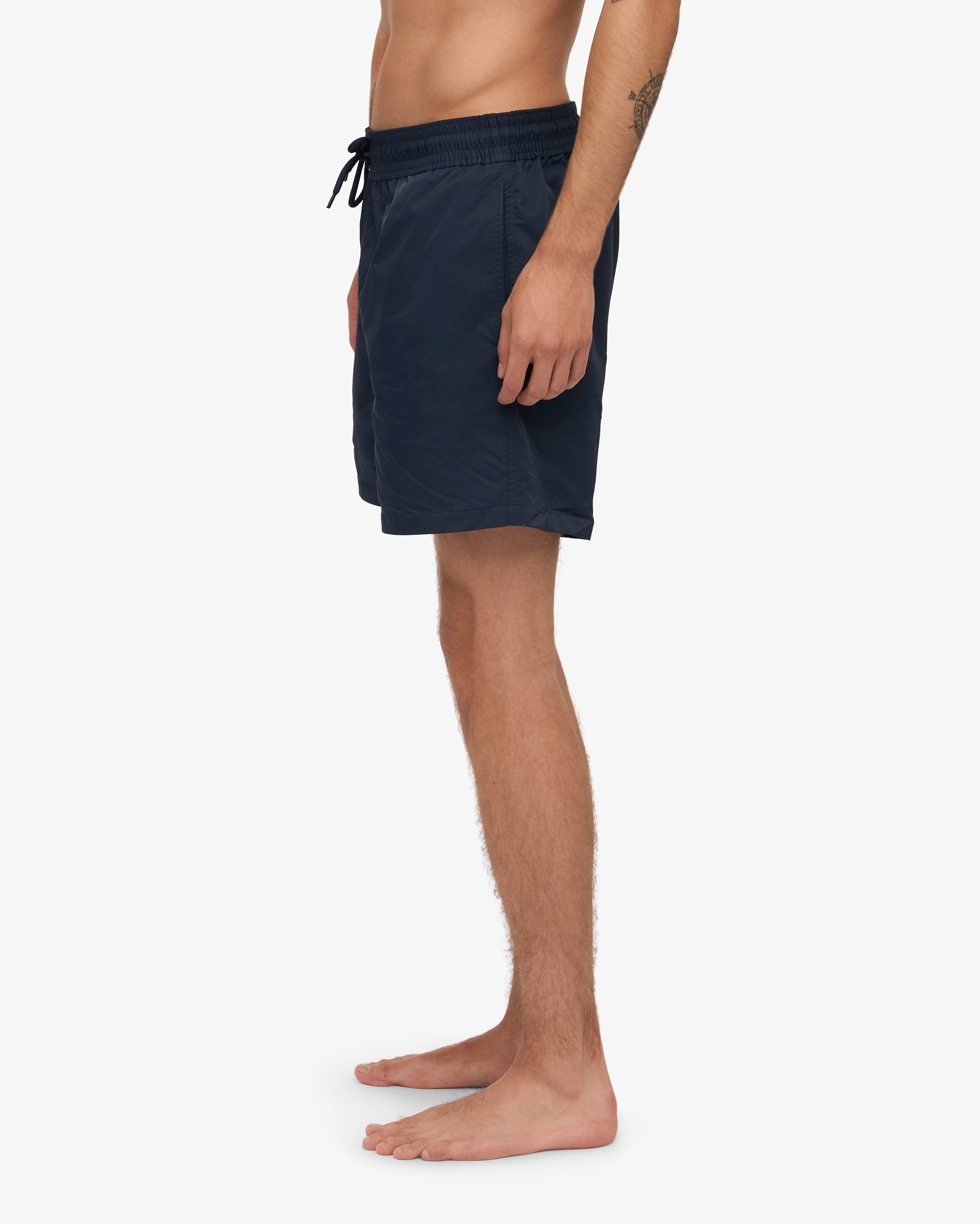 Men's Classic Swim Shorts - Quick-Dry, Comfortable Navy Blue Swim Trunks for Beach, Pool & Summer Vacation