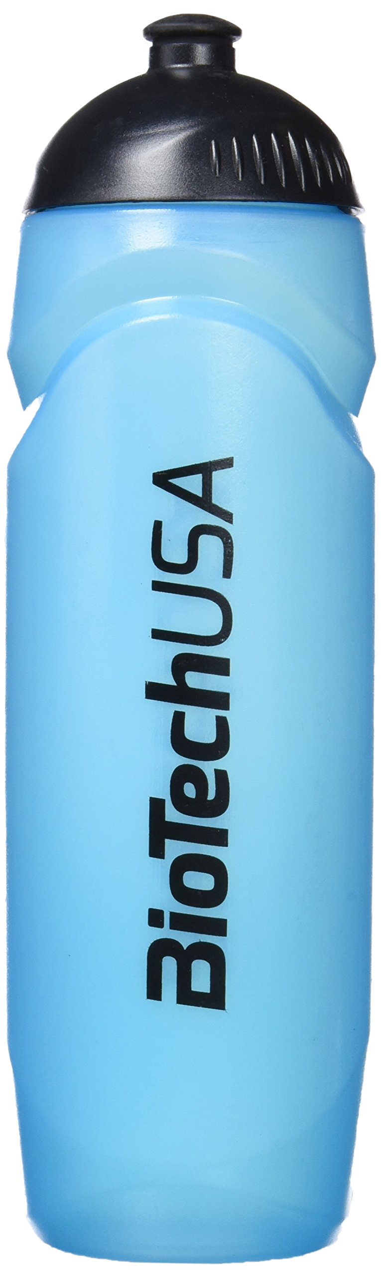BioTechUSA 750ml Transparent Blue Water Bottle - BPA-Free, Leak-Proof Sports & Gym Accessory for Hydration On The Go, Workout, Hiking & Travel