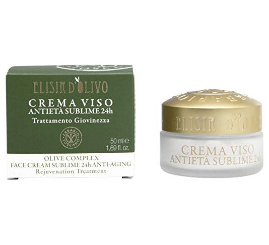 Erbario Toscano Olive Complex Face Cream - Nourishing Anti-Aging Moisturizer with Olive Extract for Dry & Sensitive Skin | Perfect for Daily Skincare Routine & Nighttime Hydration