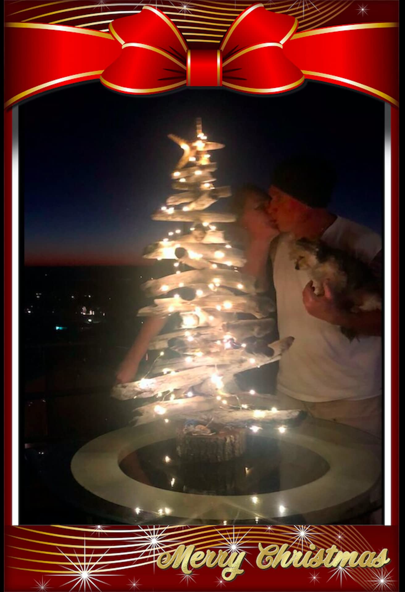 Handmade Beach Christmas Tree with Seashells & Natural Wood - Coastal Holiday Decor for Home, Office, or Beach House - Perfect Ocean-Themed Xmas Ornament & Unique Gift Idea